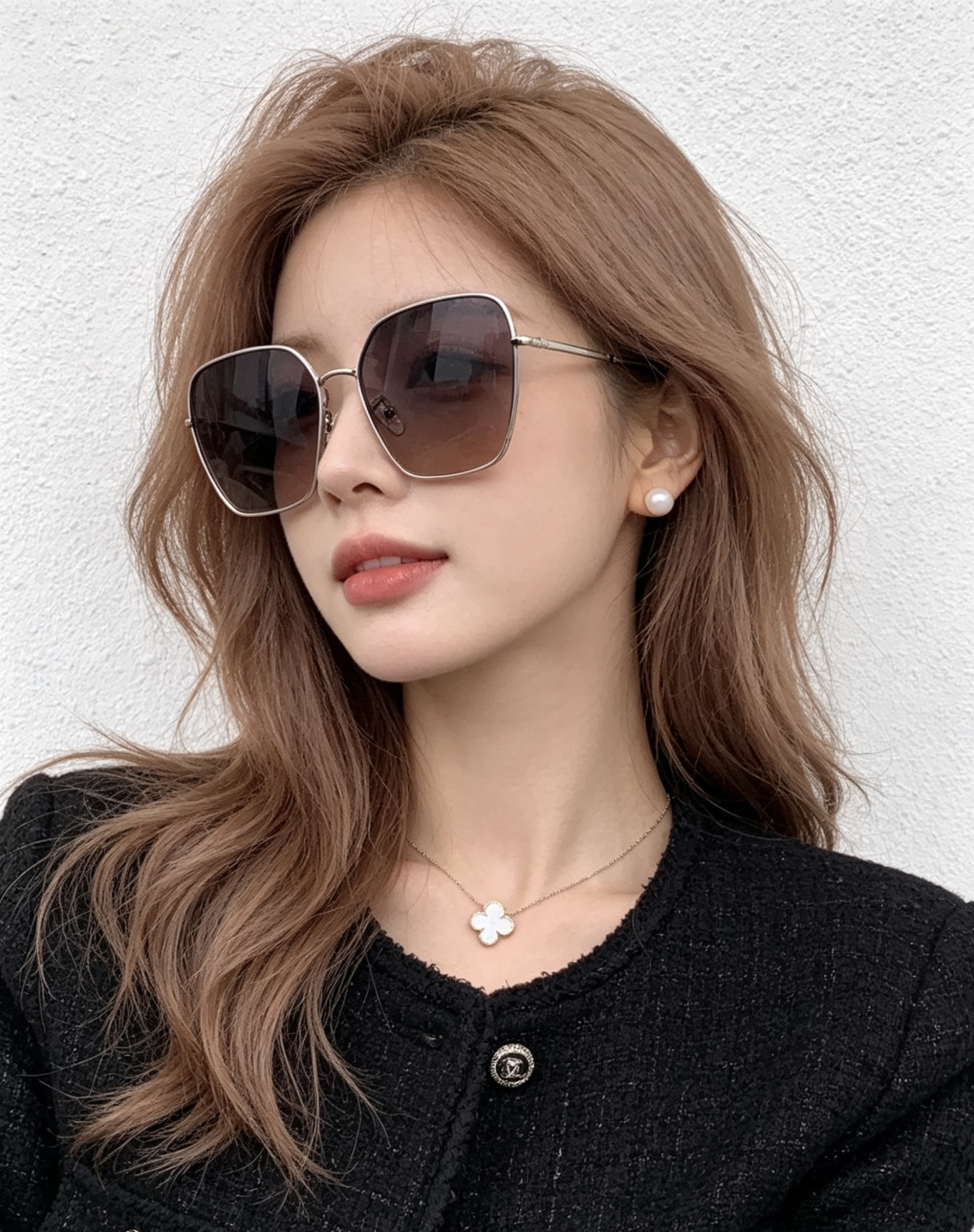 🔺 【GUCCI】开春新款 潮流爆款 时尚方框偏光太阳镜 高品质 佩戴舒适 网红潮款墨镜 女士高清尼龙偏