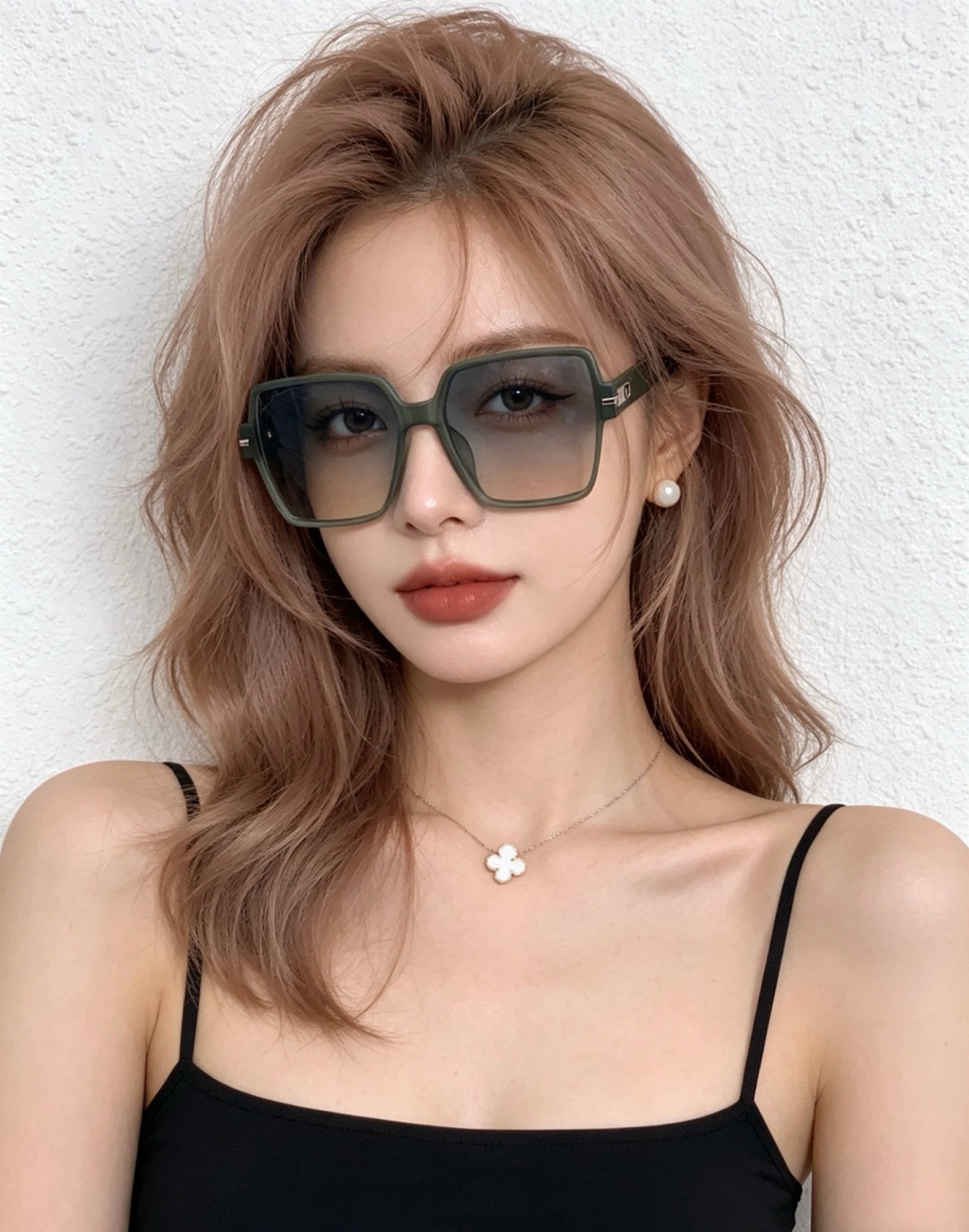 🔺 【DIOR】开春新款 潮流爆款 时尚方框偏光太阳镜 高品质 佩戴舒适 网红潮款墨镜 女士高清加厚偏光