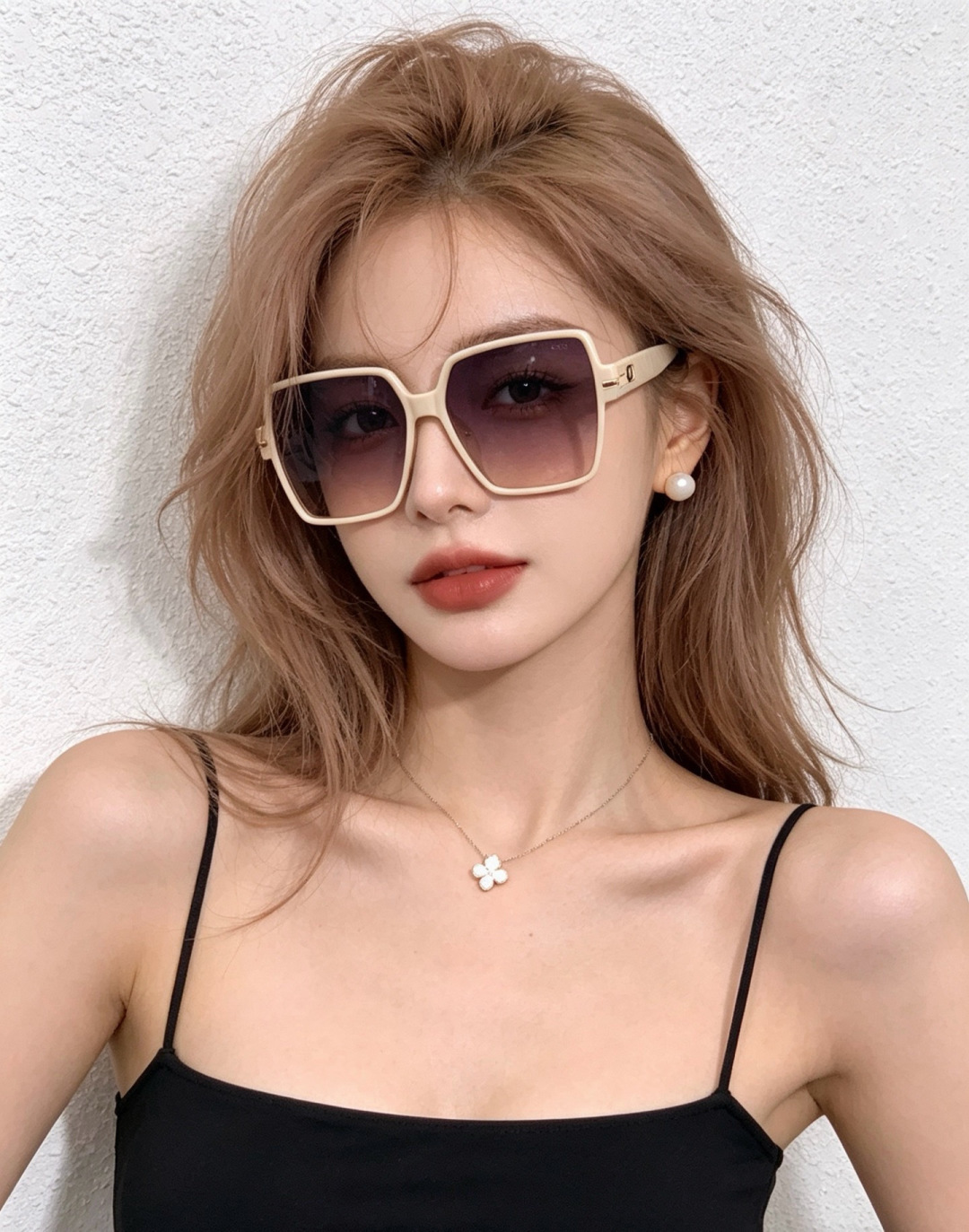 🔺 【DIOR】开春新款 潮流爆款 时尚方框偏光太阳镜 高品质 佩戴舒适 网红潮款墨镜 女士高清加厚偏光