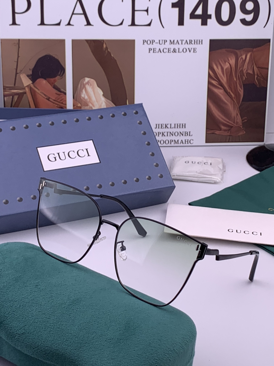 🔺 【GUCCI】开春新款 潮流爆款 时尚太阳镜 高品质 佩戴舒适 网红潮款墨镜 型号：G2660