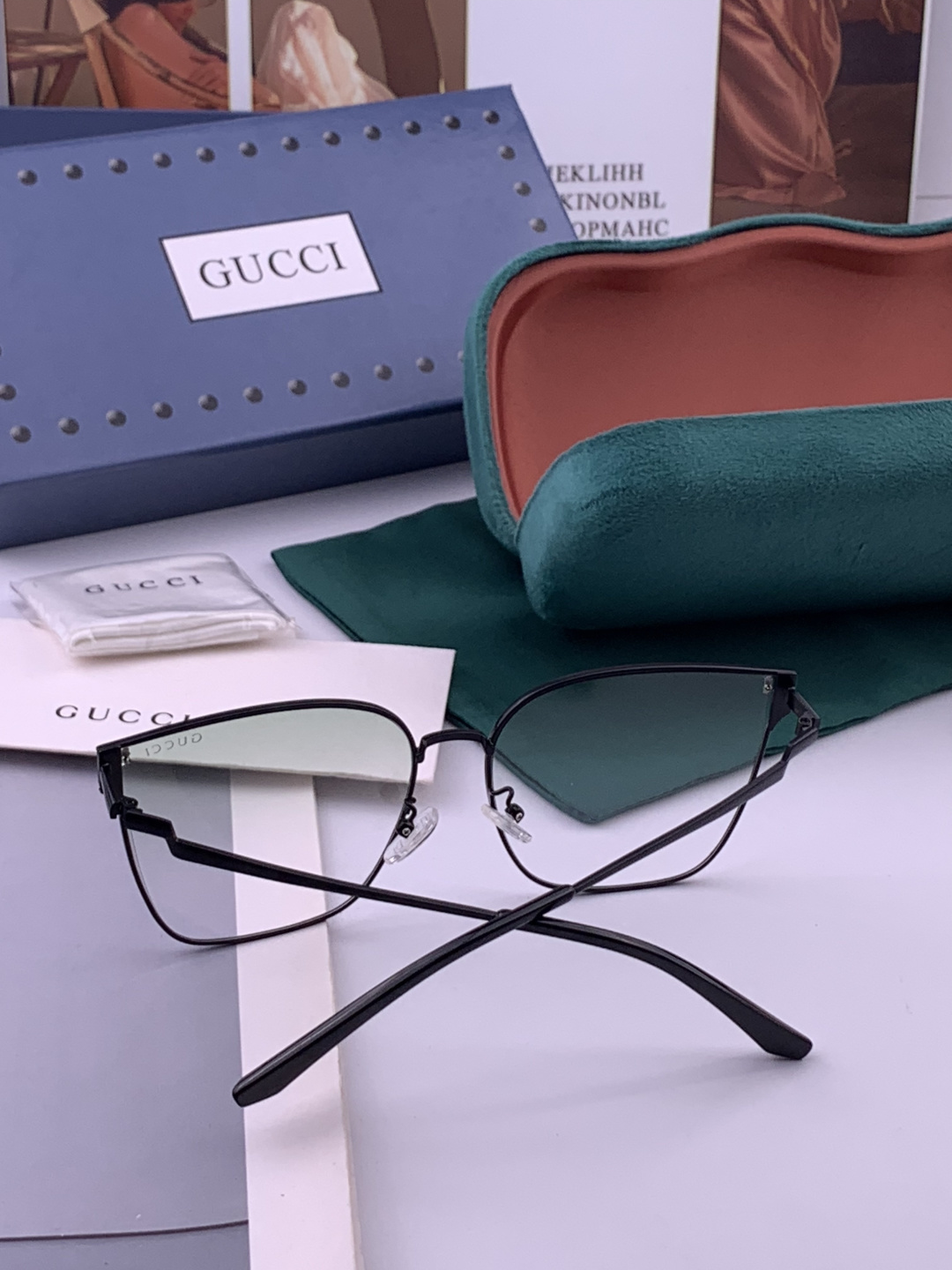 🔺 【GUCCI】开春新款 潮流爆款 时尚太阳镜 高品质 佩戴舒适 网红潮款墨镜 型号：G2660