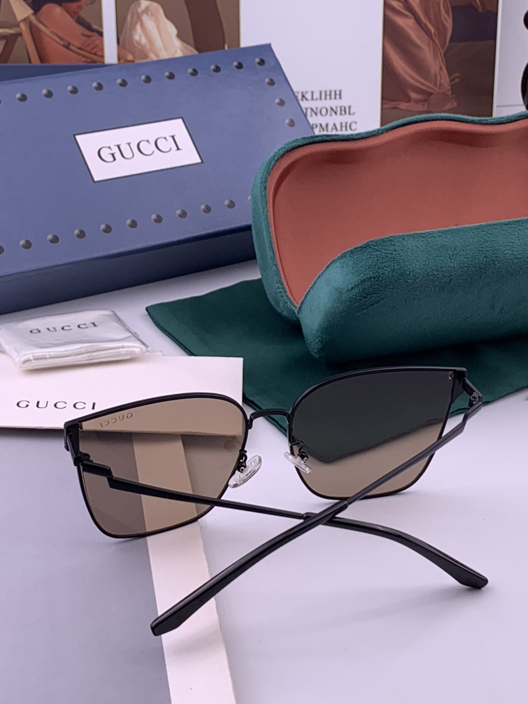 🔺 【GUCCI】开春新款 潮流爆款 时尚太阳镜 高品质 佩戴舒适 网红潮款墨镜 型号：G2660