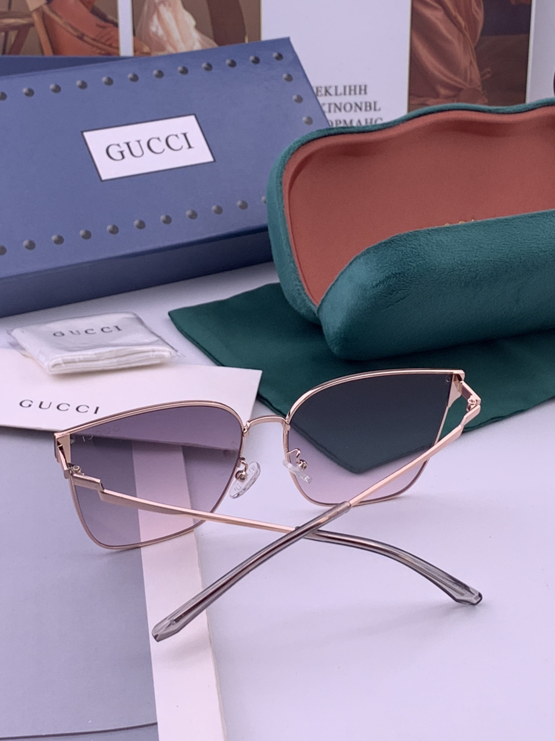 🔺 【GUCCI】开春新款 潮流爆款 时尚太阳镜 高品质 佩戴舒适 网红潮款墨镜 型号：G2660