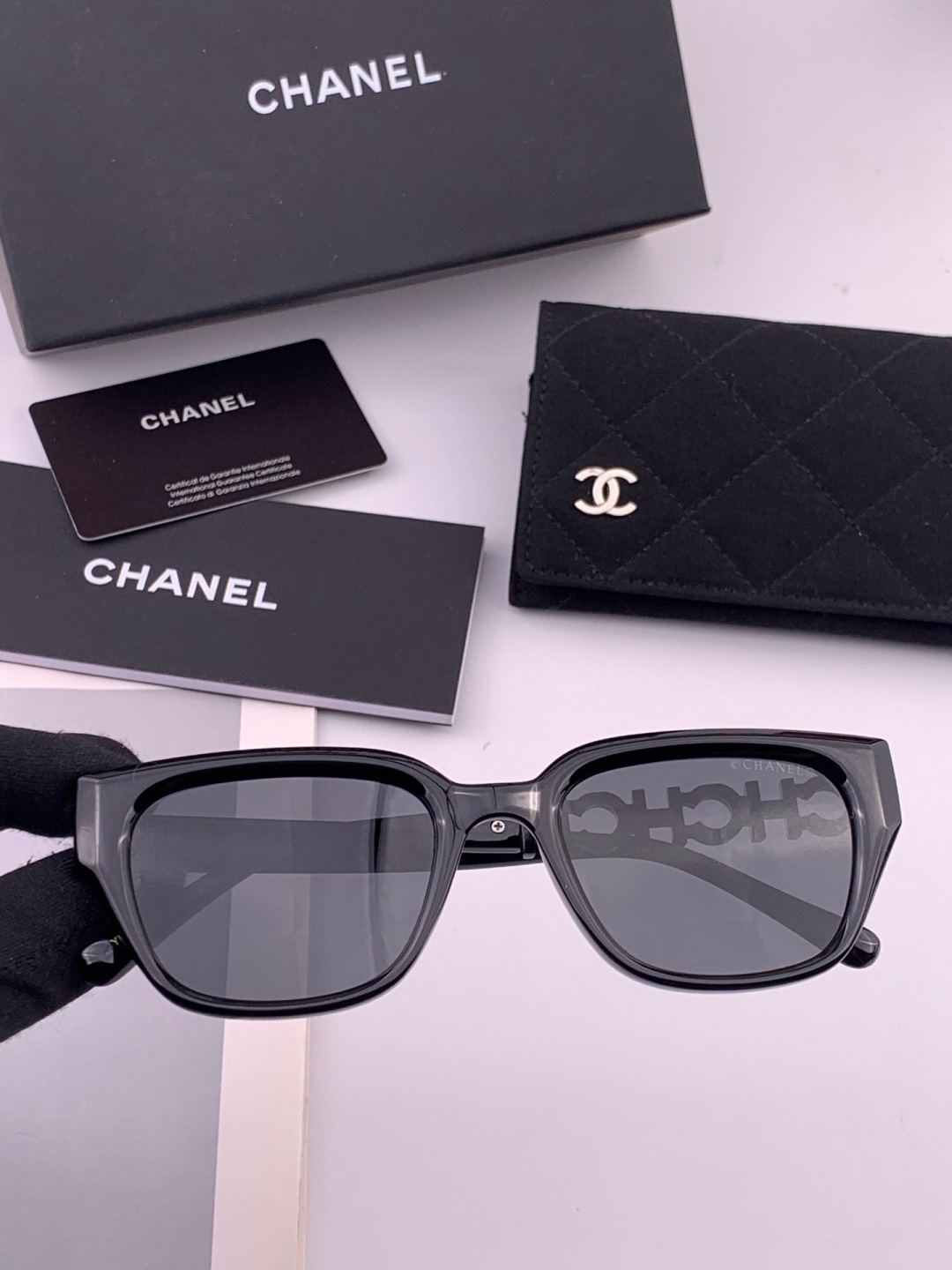 【CHANEL】香奈儿 新款潮流爆款 时尚圆框太阳镜 佩戴舒适 网红潮款墨镜  女士高清加厚偏光太阳镜🕶