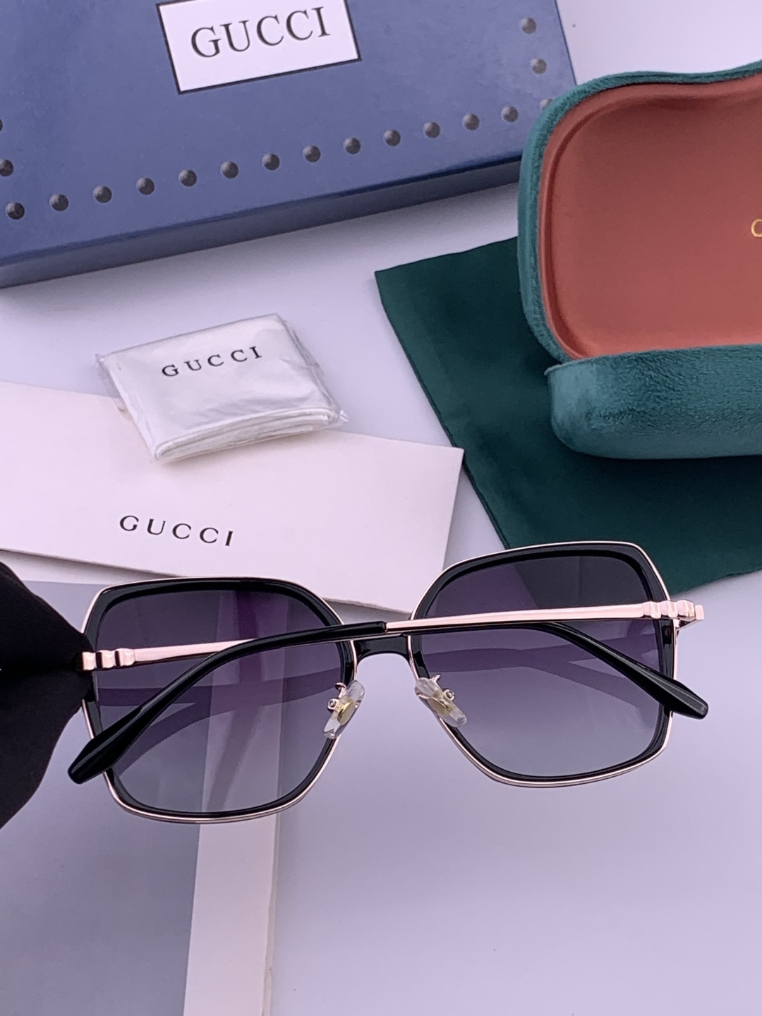 🔺 【GUCCI-偏光太阳镜】开春新款 潮流爆款 时尚圆框偏光太阳镜 高品质 佩戴舒适 网红潮款墨镜 女