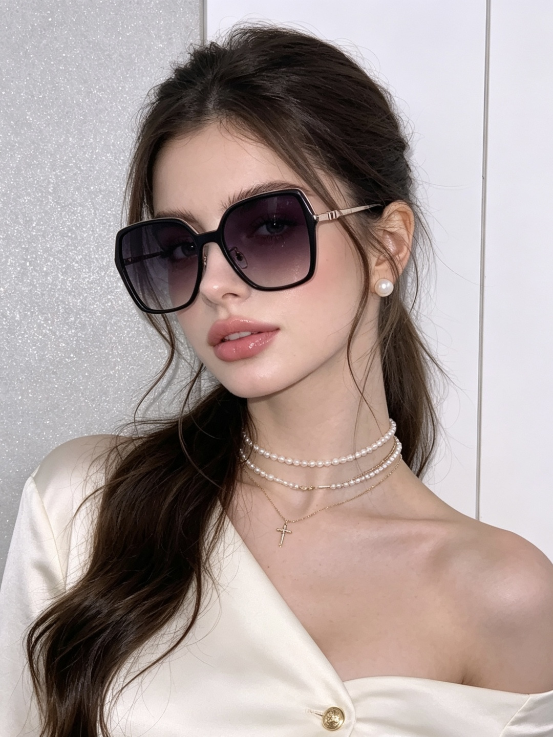 🔺 【GUCCI-偏光太阳镜】开春新款 潮流爆款 时尚圆框偏光太阳镜 高品质 佩戴舒适 网红潮款墨镜 女