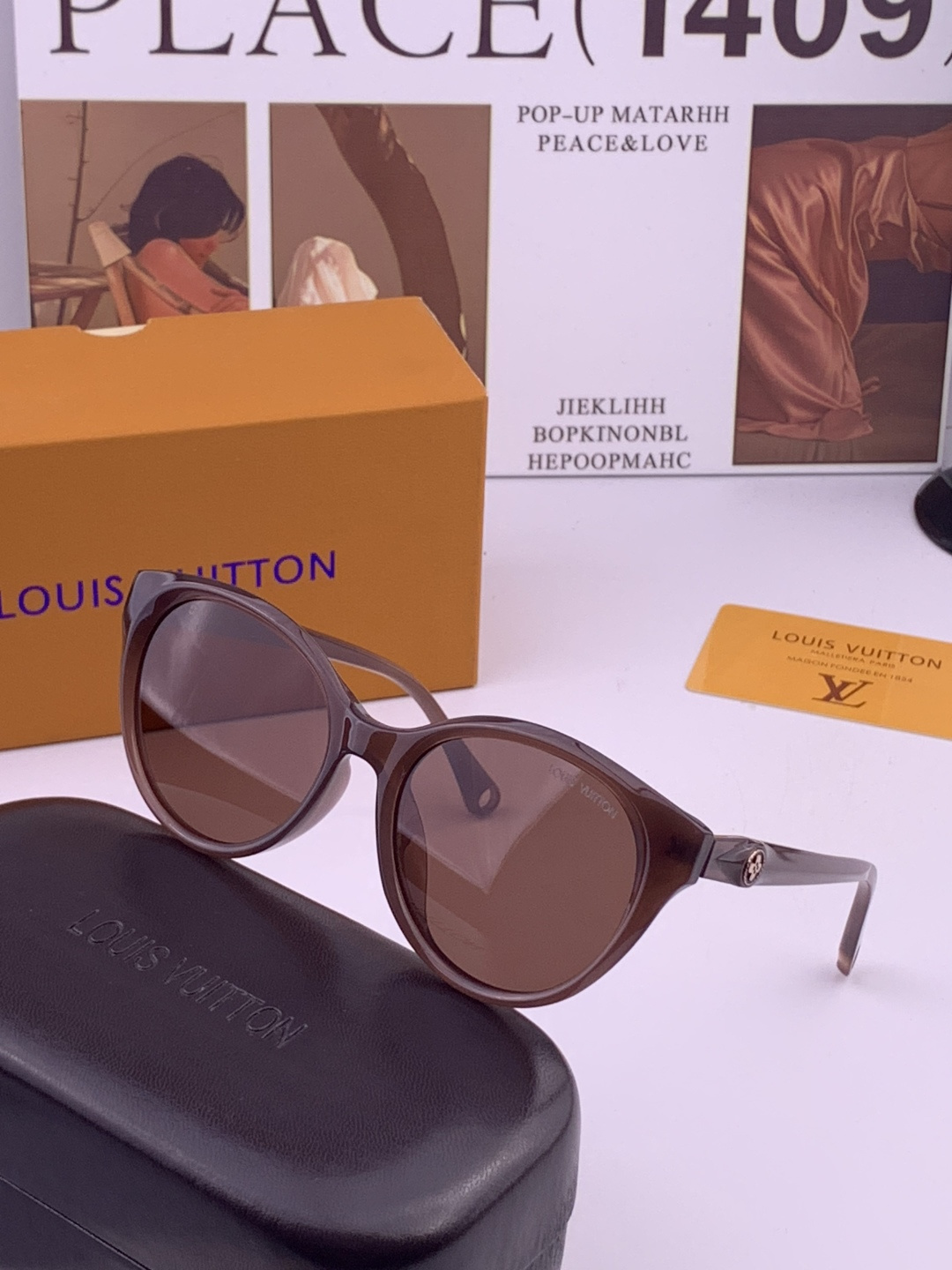LV 太阳镜潮品官网模特同款 [玫瑰][玫瑰]四叶草🍀精致个性设计简约时尚 高品质值得拥有绝对潮爆整个夏
