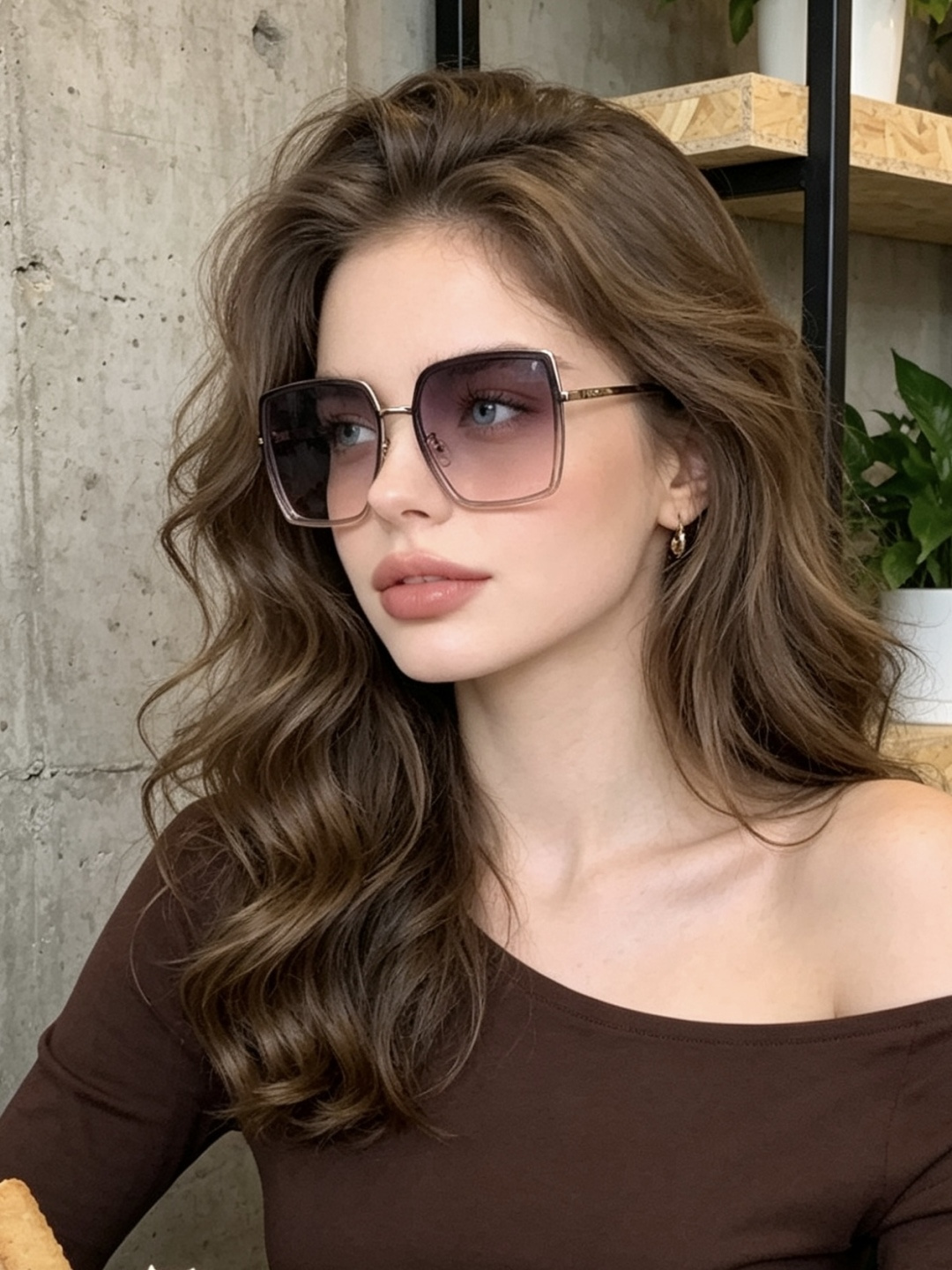 🔺 【GUCCI】开春新款 潮流爆款 时尚方框偏光太阳镜 高品质 佩戴舒适 网红潮款墨镜 女士高清偏光太