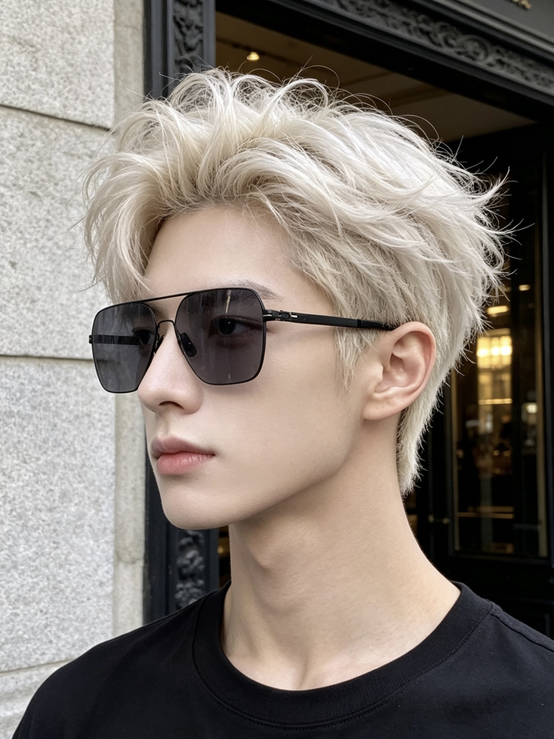 ♦️LV  新款男女情侣款太阳镜多边形墨镜iP电镀永不褪色 超轻超有弹性整幅眼镜无螺丝重要的是压不坏 高