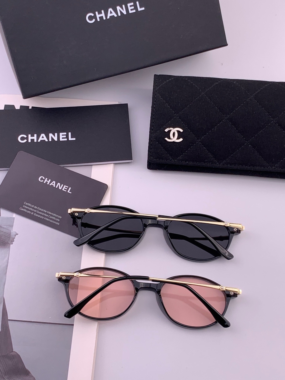 【CHANEL】香奈儿 新款潮流爆款 时尚太阳镜 佩戴舒适 网红潮款墨镜  女士高清加厚偏光太阳镜🕶️ 