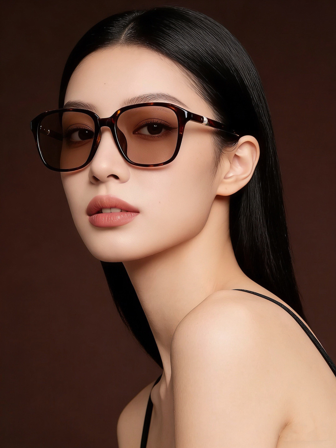 新品CHANEL 香奈儿太阳镜以独特魅力和前卫风格诠释春夏最新眼镜，以方框设计两边经典小香珍珠做点缀，中