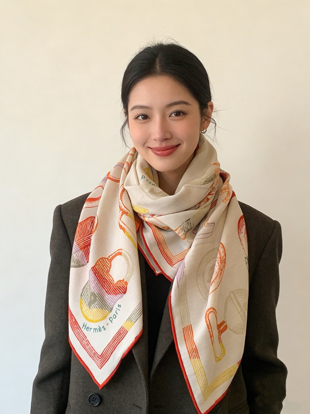 爱马仕(Hermes)【💗】 | “马具故事的诗意回顾”140披肩 【上新❤️】 永远秉承高品质手工卷边