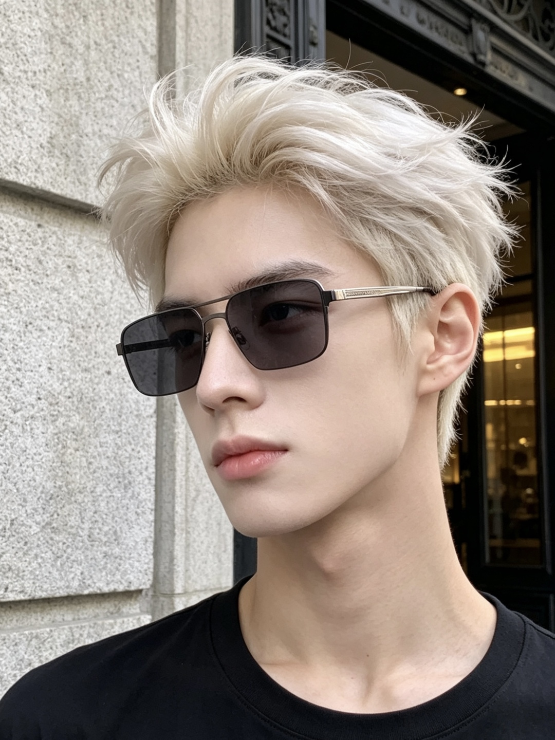 GUCCI 男款炫彩飞行员偏光太阳镜 ❤️材质：高清尼龙加厚卡槽高清偏光镜片 🌹无边框镜架💕颜👍型号：G