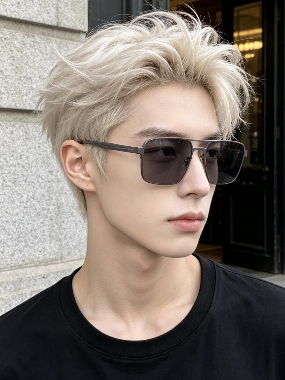 GUCCI 男款炫彩飞行员偏光太阳镜 ❤️材质：高清尼龙加厚卡槽高清偏光镜片 🌹无边框镜架💕颜👍型号：G
