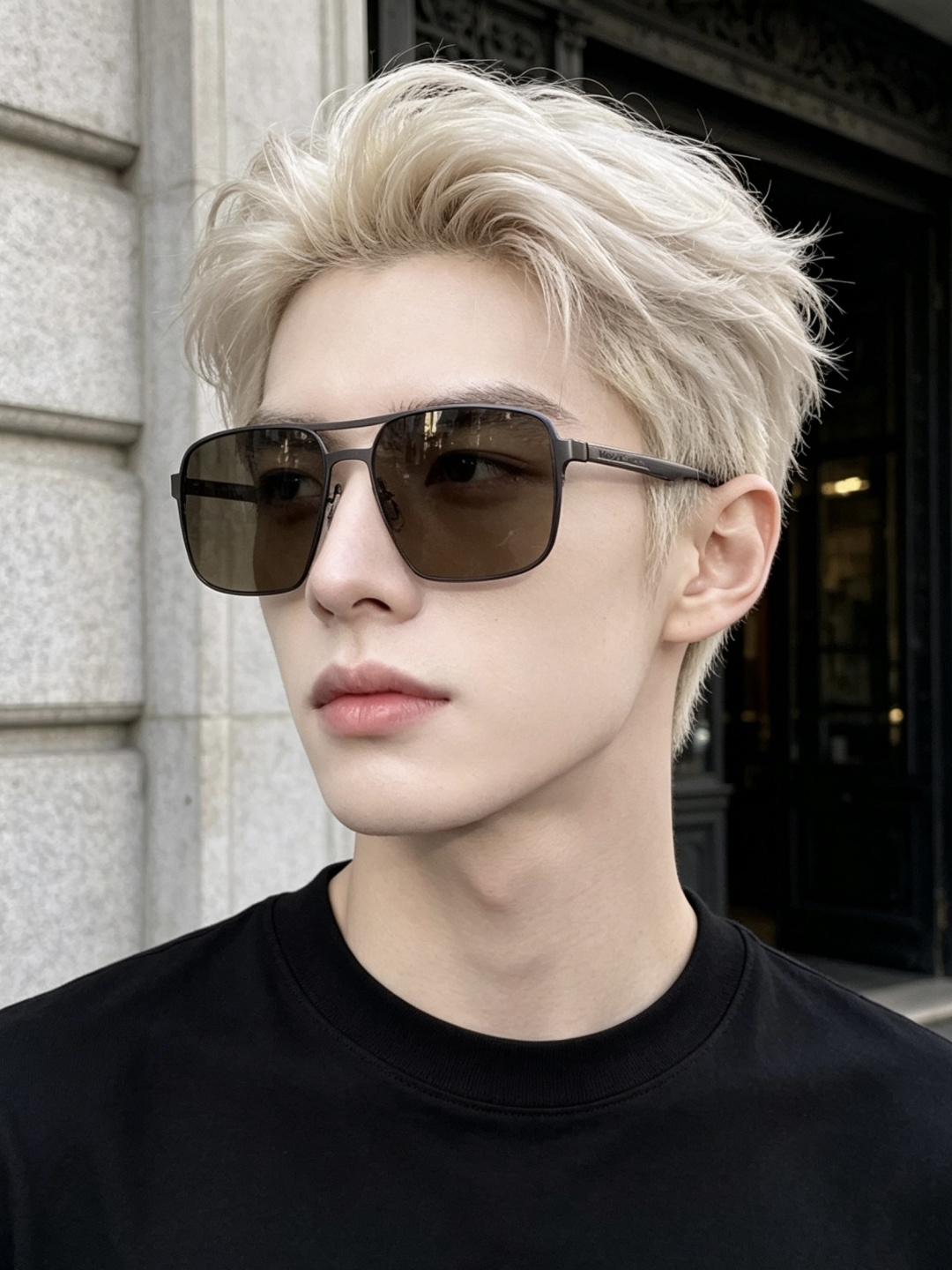 GUCCI 男款炫彩飞行员偏光太阳镜 ❤️材质：高清尼龙加厚卡槽高清偏光镜片 🌹无边框镜架💕颜👍型号：G