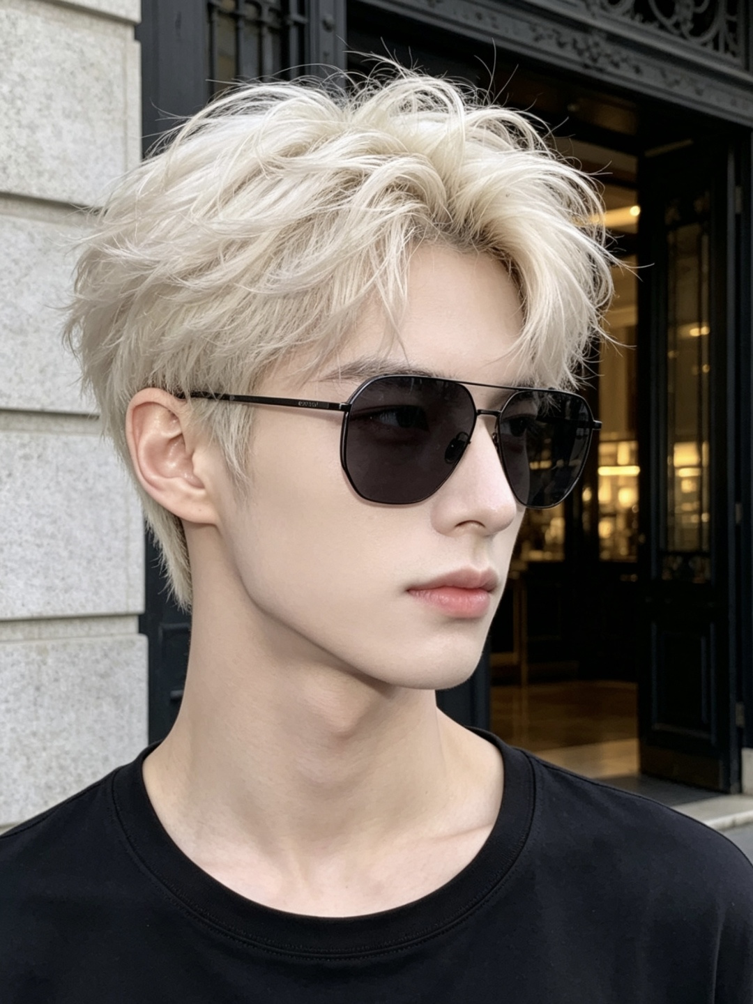 GUCCI 男款炫彩飞行员偏光太阳镜 ❤️材质：高清尼龙加厚卡槽高清偏光镜片 🌹无边框镜架💕颜👍型号：G
