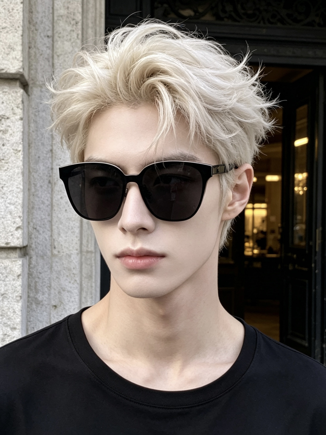 连体镜GUCCI开春新款一体镜 大框太阳镜男女同款 😎 爆款大框尼龙太阳镜 超逼格超酷 镜腿品牌设计感强