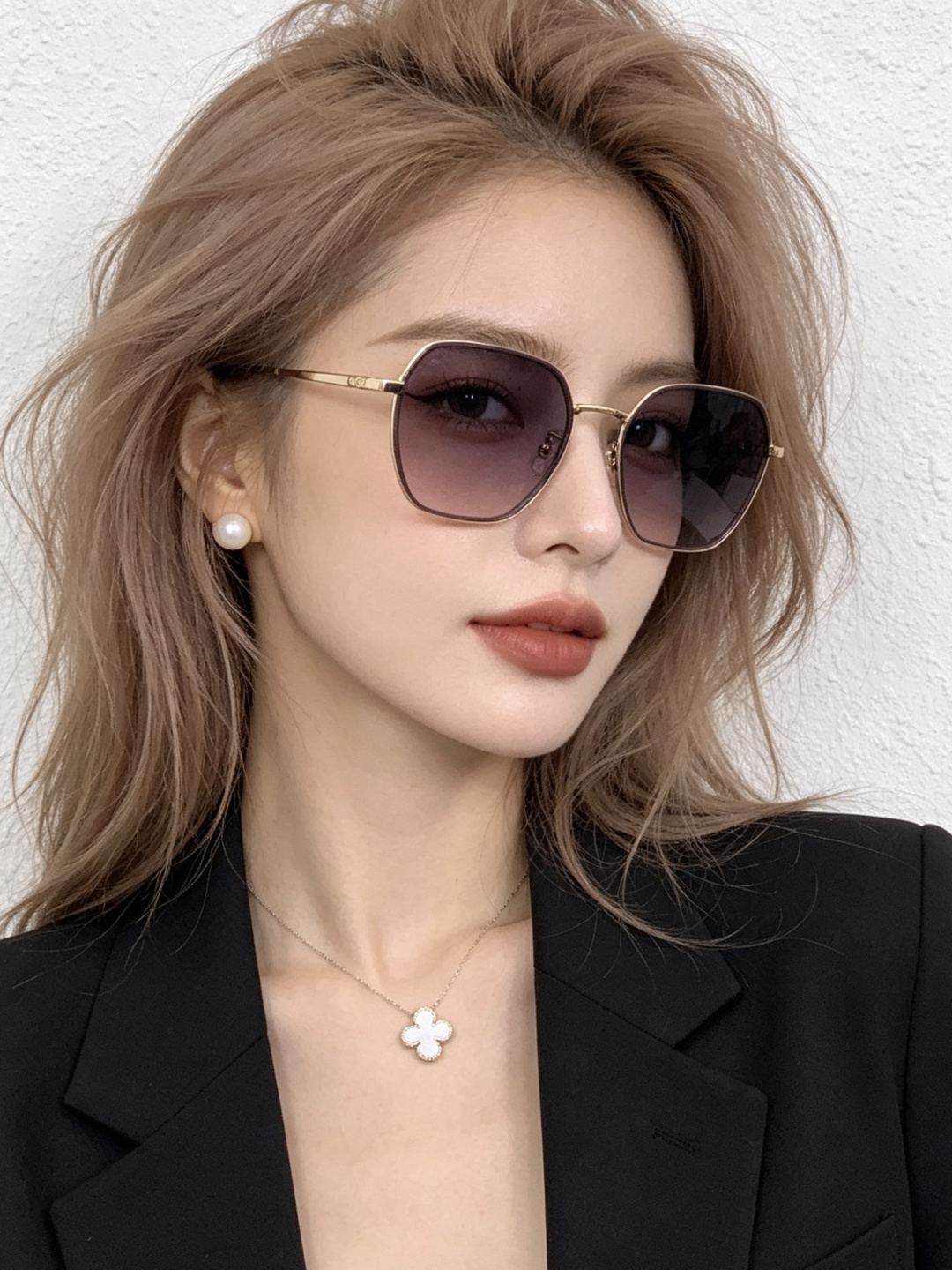 🔺 【GUCCI-偏光太阳镜】开春新款 潮流爆款 时尚圆框偏光太阳镜 高品质 佩戴舒适 网红潮款墨镜 女