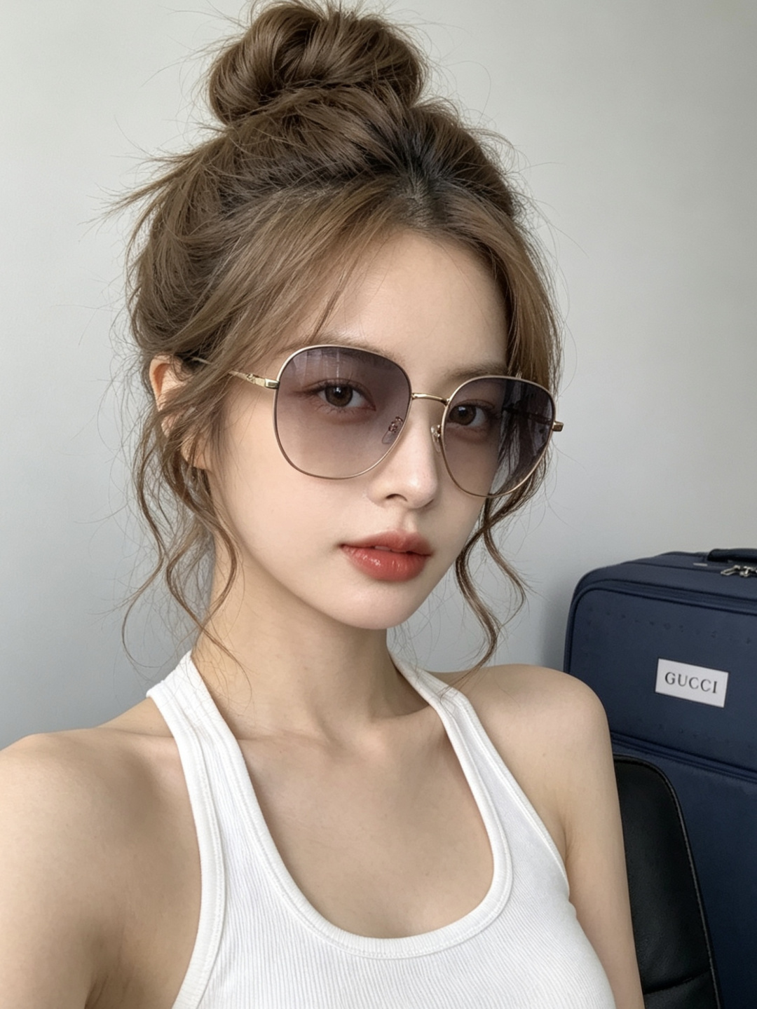 🔺 GUCCI🔻官方新款 众多明星同款[色]‼️‼️新款大框偏光墨镜 🌈🌈宝丽来超清加厚太阳镜🔝🔝型号：