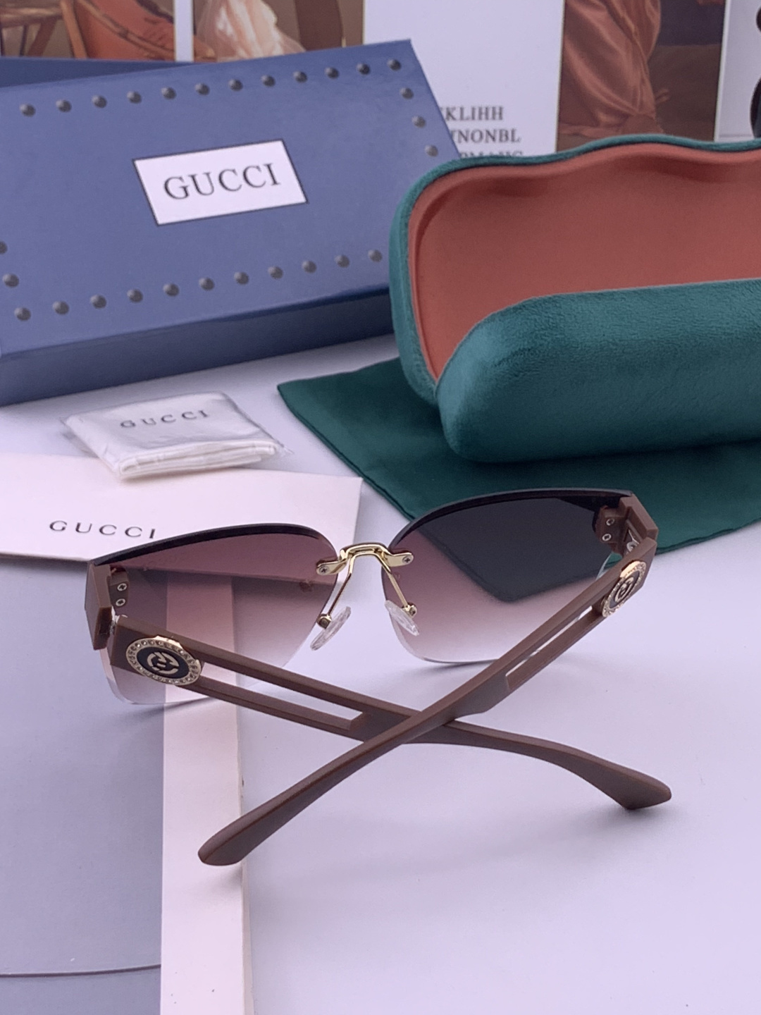 🔺 【GUCCI】开春新款 潮流爆款 时尚方框太阳镜 高品质 佩戴舒适 网红潮款墨镜 型号：G3101