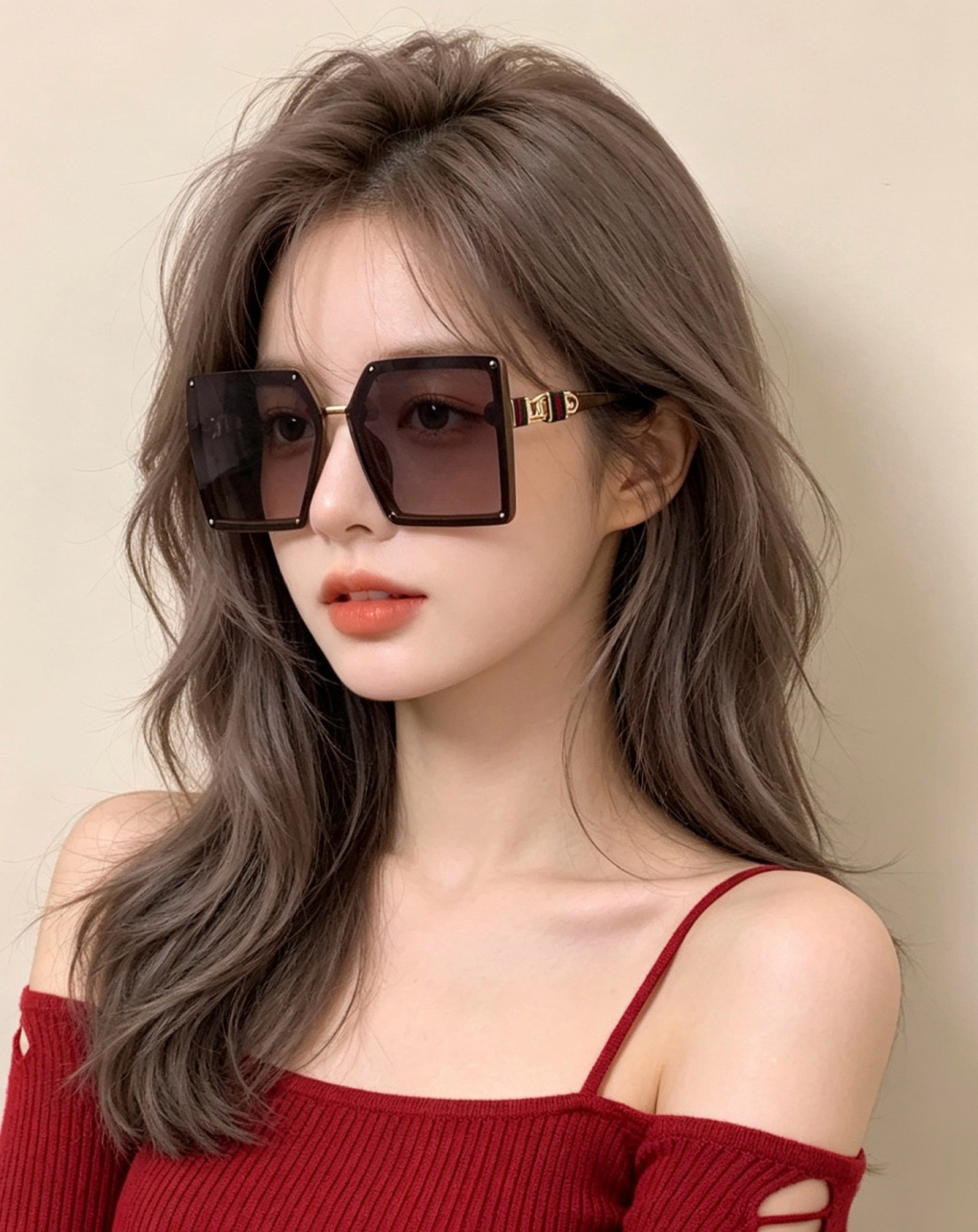 【TR偏光系列】Gucci   经典的方框设计，不挑脸型，无论搭配大衣还是连衣裙都非常显气质偏光镜片预防