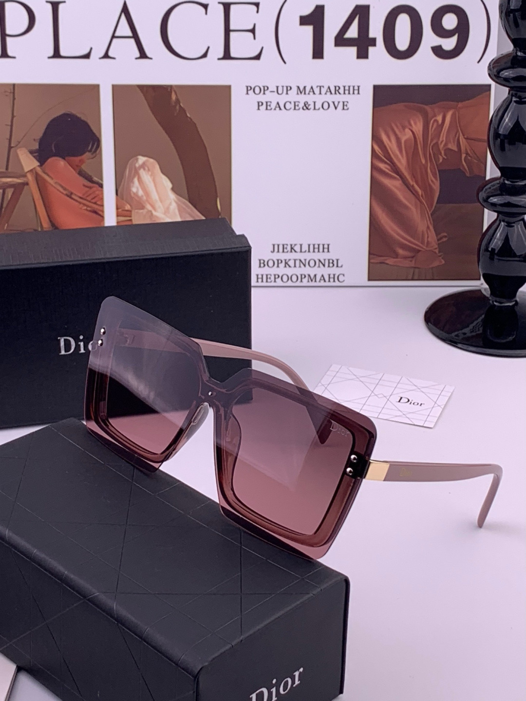 🔺 【DIOR-迪奥】开春新款 潮流爆款 时尚太阳镜 高品质 佩戴舒适 网红潮款墨镜 型号：D7996