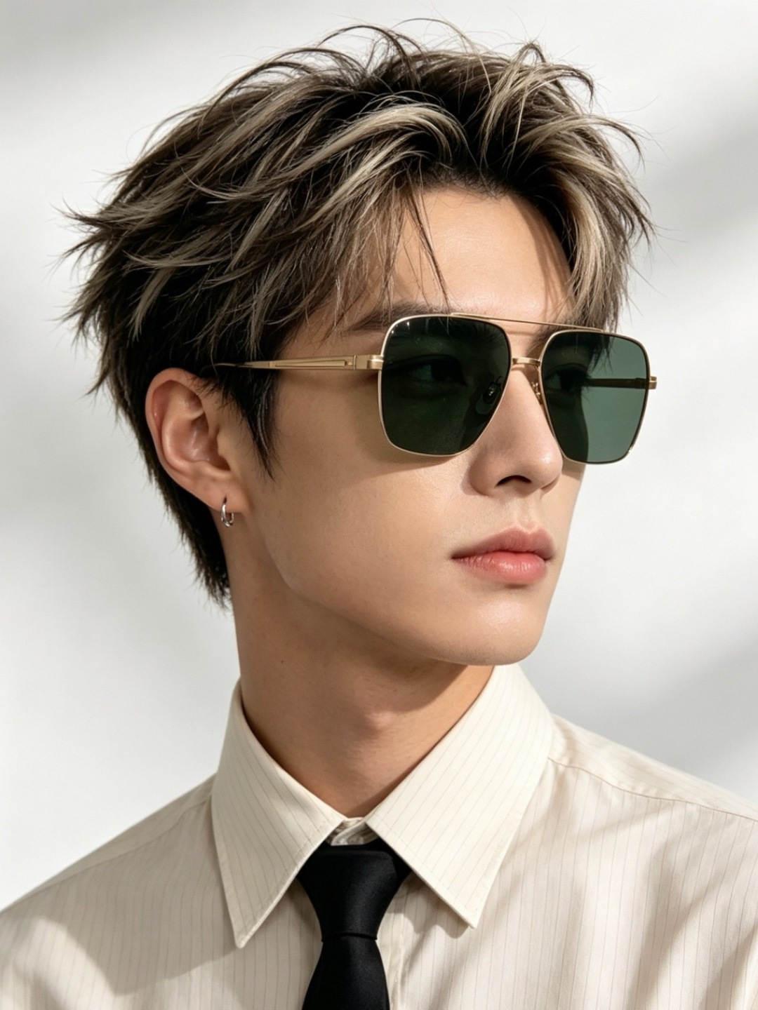 ♦️ GUCCI 新款男女情侣款太阳镜多边形墨镜iP电镀永不褪色 超轻超有弹性整幅眼镜无螺丝重要的是压不