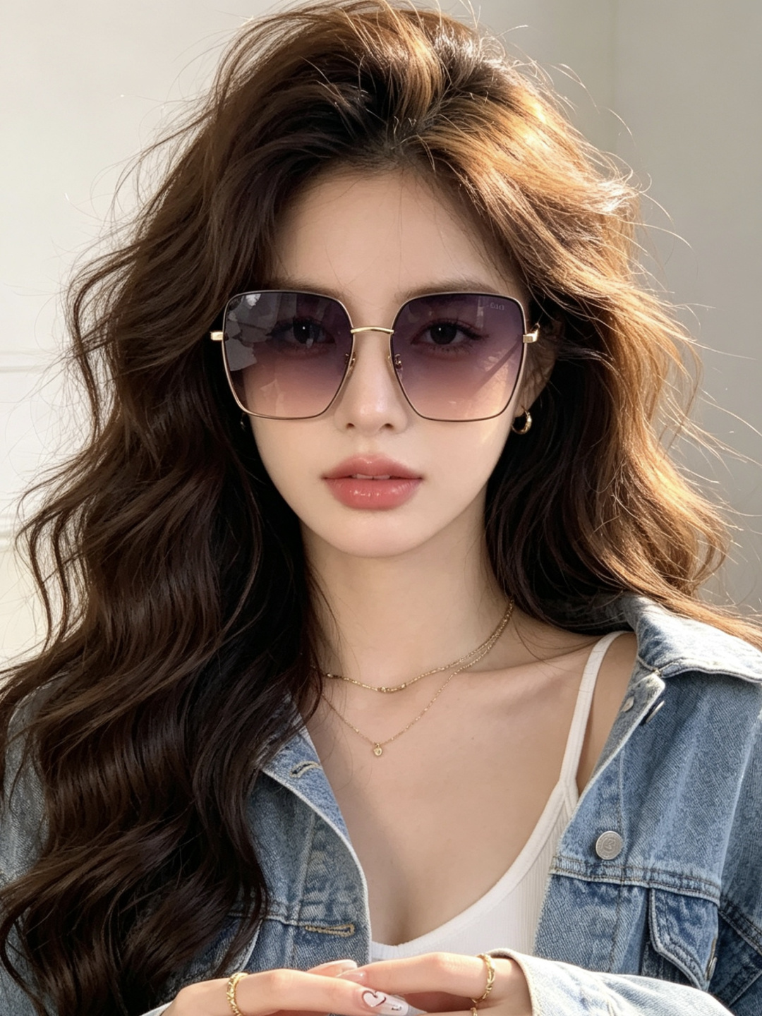 🔺 【DIOR-迪奥】开春新款 潮流爆款 时尚方框偏光太阳镜 高品质 佩戴舒适 网红潮款墨镜 型号：D5