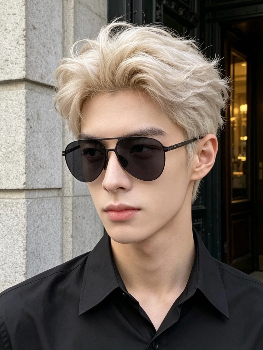♦️ GUCCI 新款男女情侣款太阳镜多边形墨镜iP电镀永不褪色 超轻超有弹性整幅眼镜无螺丝重要的是压不