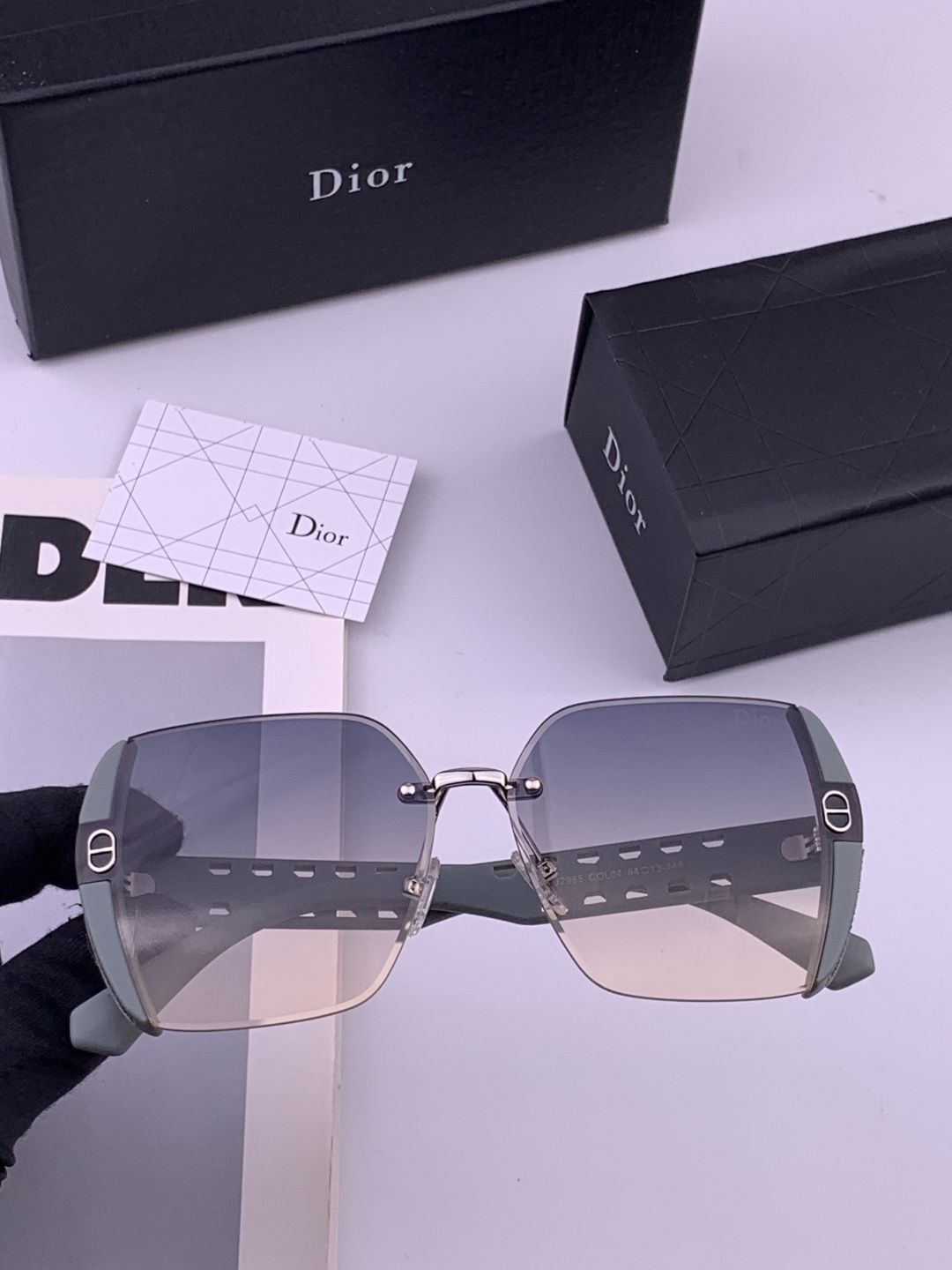 🔺 【DIOR-迪奥】开春新款 潮流爆款 时尚方框太阳镜 高品质 佩戴舒适 网红潮款墨镜 女士高清太阳镜