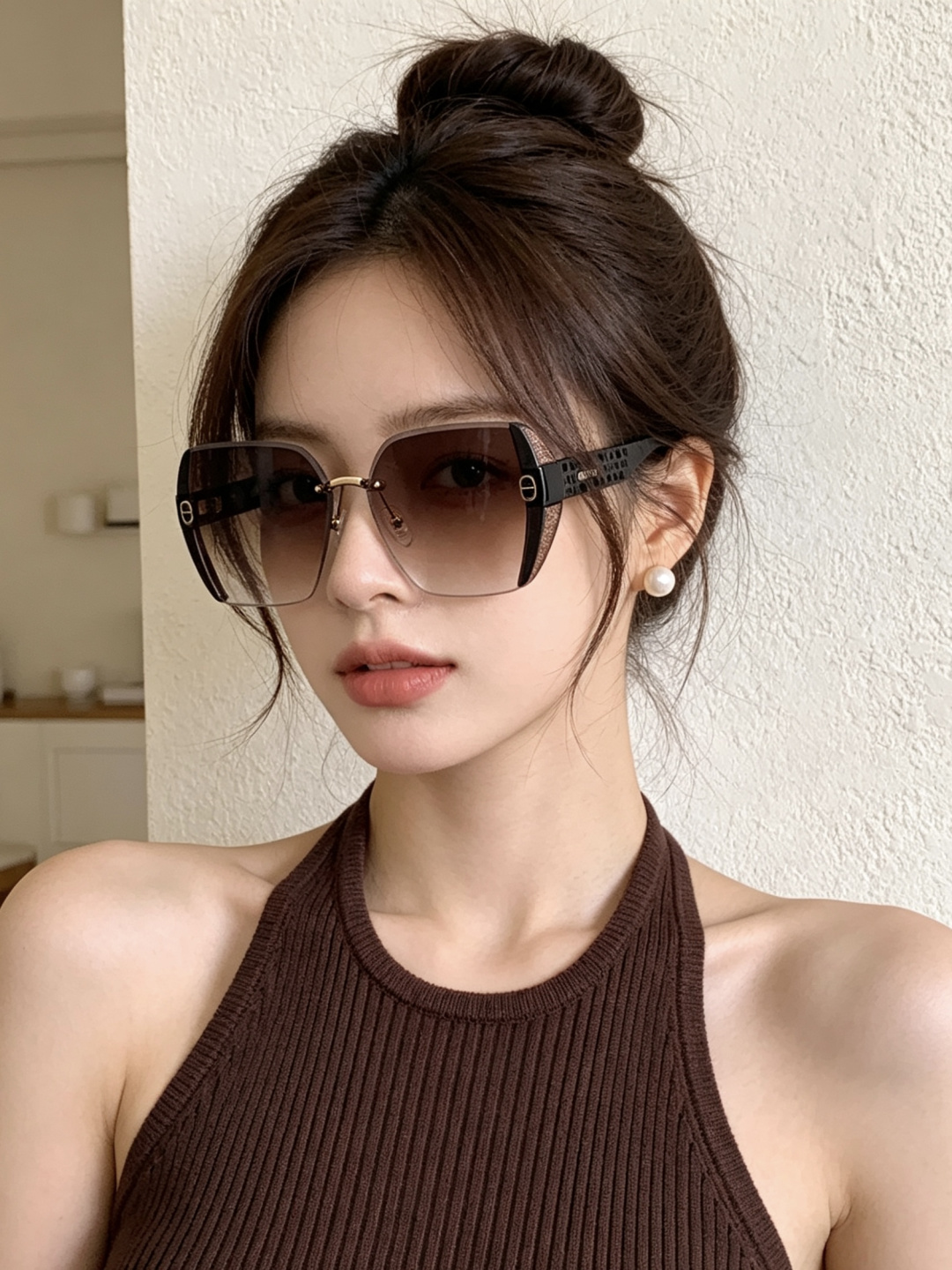 🔺 【DIOR-迪奥】开春新款 潮流爆款 时尚方框太阳镜 高品质 佩戴舒适 网红潮款墨镜 女士高清太阳镜