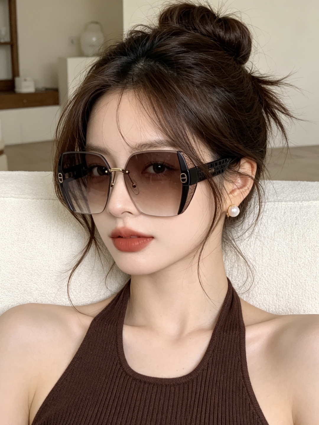 🔺 【DIOR-迪奥】开春新款 潮流爆款 时尚方框太阳镜 高品质 佩戴舒适 网红潮款墨镜 女士高清太阳镜