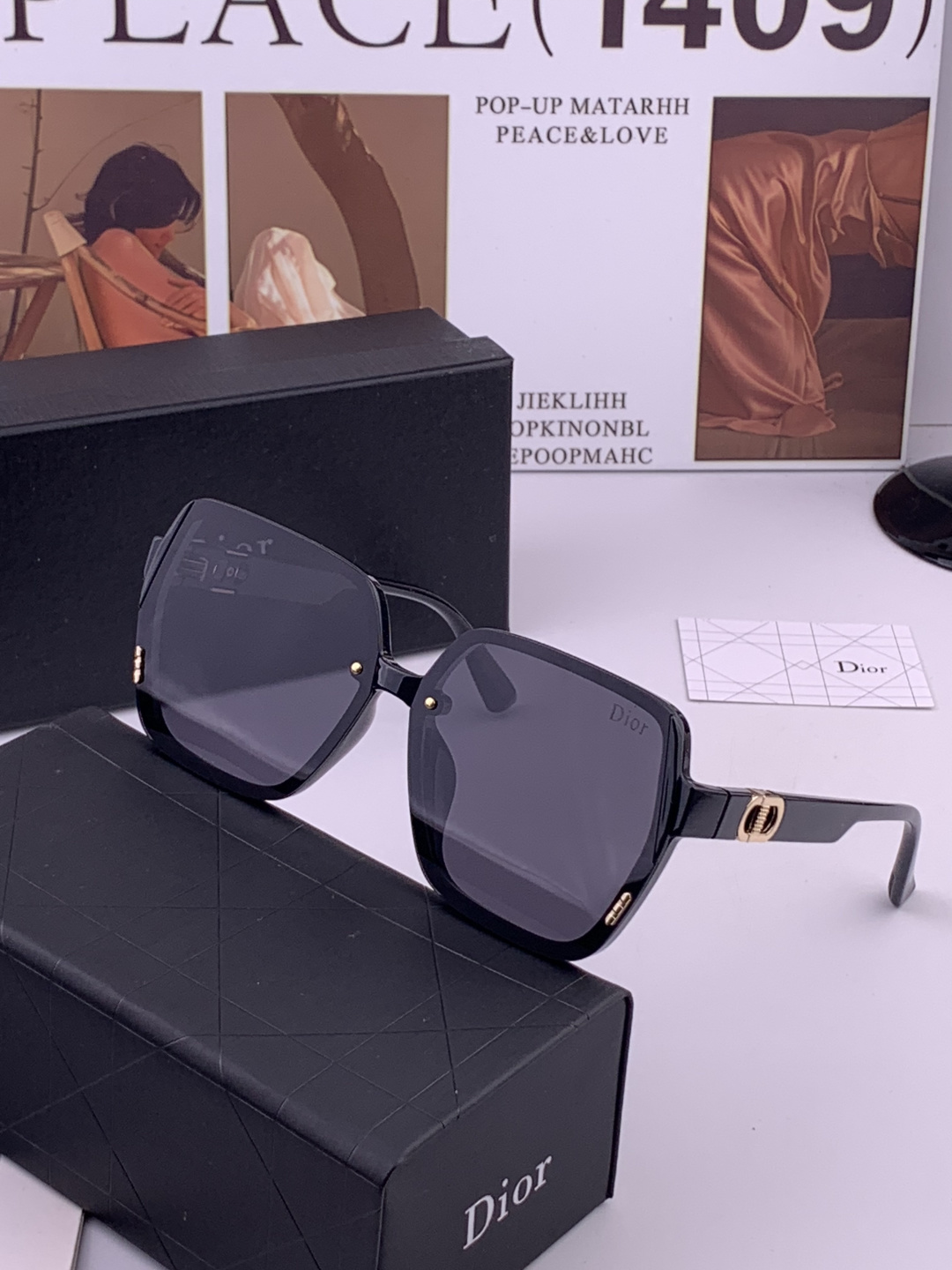 🔺 【DIOR-迪奥】开春新款 潮流爆款 时尚方框偏光太阳镜 高品质 佩戴舒适 网红潮款墨镜 型号：D6