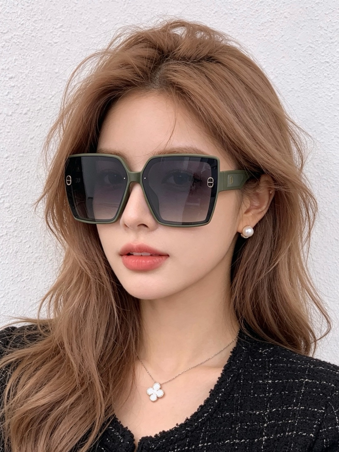 🔺 【DIOR-迪奥】开春新款 潮流爆款 时尚方框偏光太阳镜 高品质 佩戴舒适 网红潮款墨镜 女士高清偏
