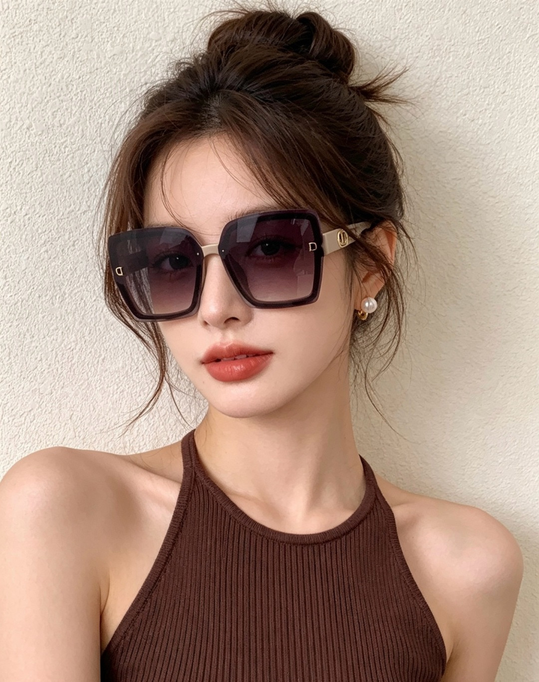 🔺 【DIOR-迪奥】开春新款 潮流爆款 时尚方框偏光太阳镜 高品质 佩戴舒适 网红潮款墨镜 型号：D2