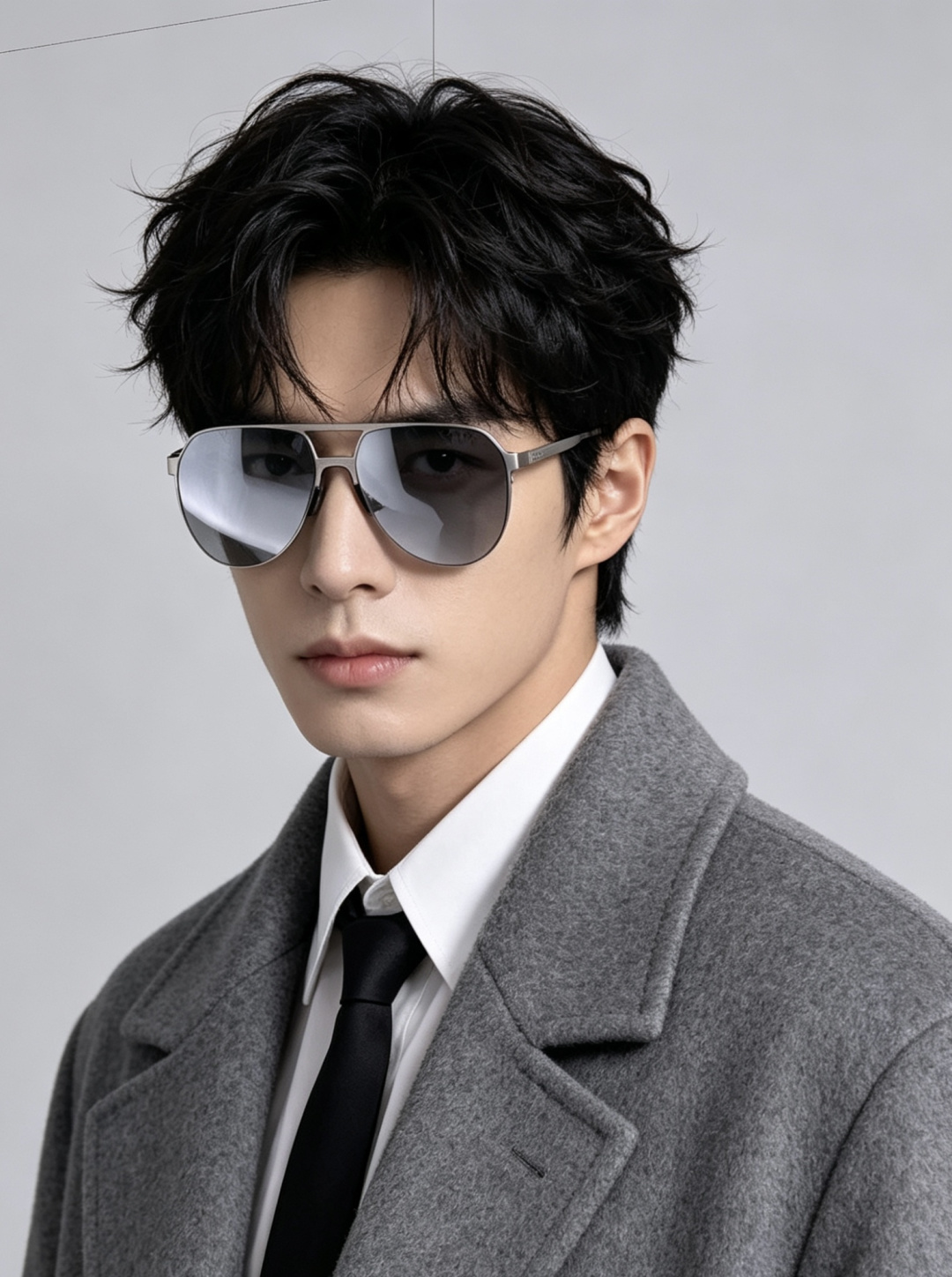 GUCCI 男款炫彩飞行员偏光太阳镜 ❤️材质：高清尼龙加厚卡槽高清偏光镜片 🌹无边框镜架💕颜👍型号：G