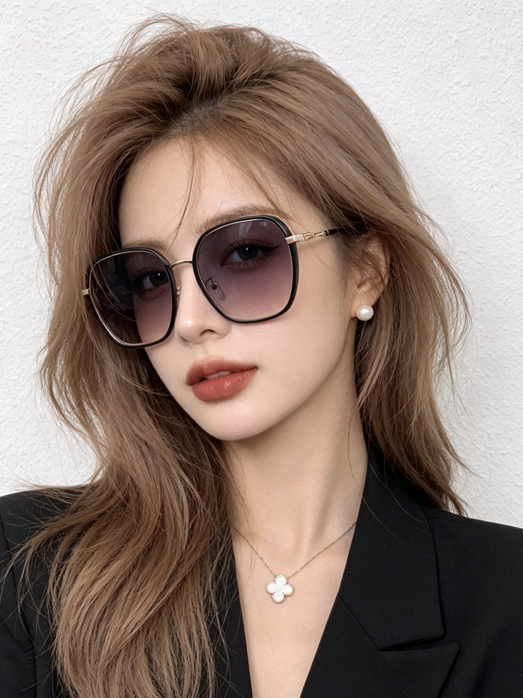 🔺 【GUCCI-偏光太阳镜】开春新款 潮流爆款 时尚方框偏光太阳镜 高品质 佩戴舒适 网红潮款墨镜 女