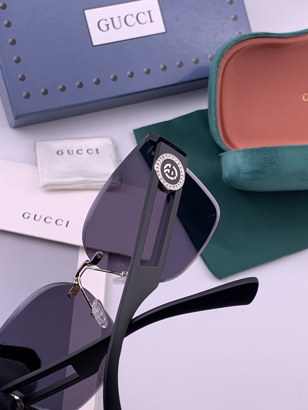 🔺 【GUCCI】开春新款 潮流爆款 时尚方框太阳镜 高品质 佩戴舒适 网红潮款墨镜 型号：G3101