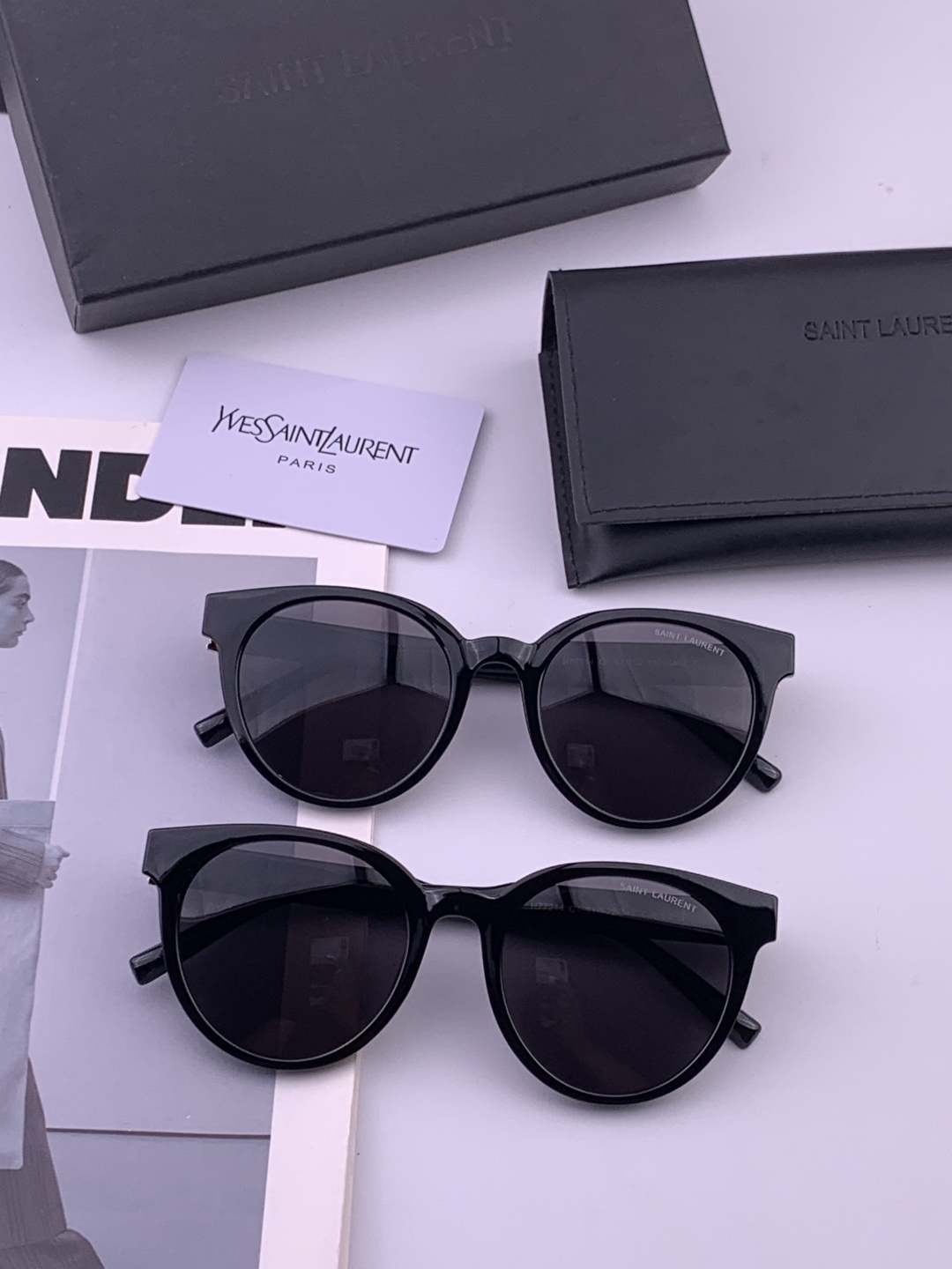 👑 【新款】🕶🔝🔝🔝🎁🎁🎁时尚百搭 超显脸小 佩戴舒适品牌:Ysl 圣罗兰 💎  材质:  加厚偏光镜片