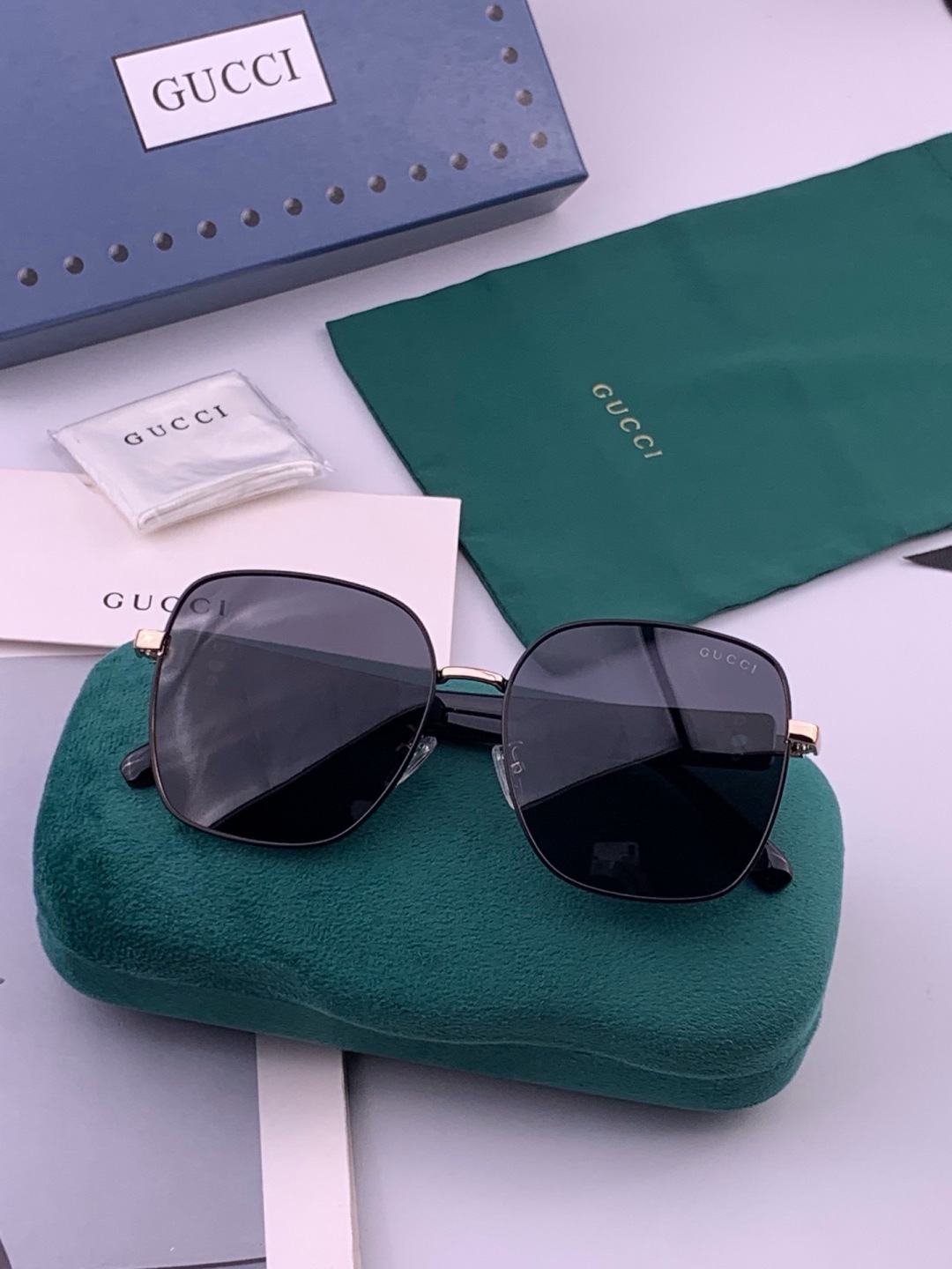 🔺GUCCI🔻古驰 GG圆框太阳镜 完美品质 🎓独特设计  适合各种脸型 亮相时装周 超时尚百搭 实物精