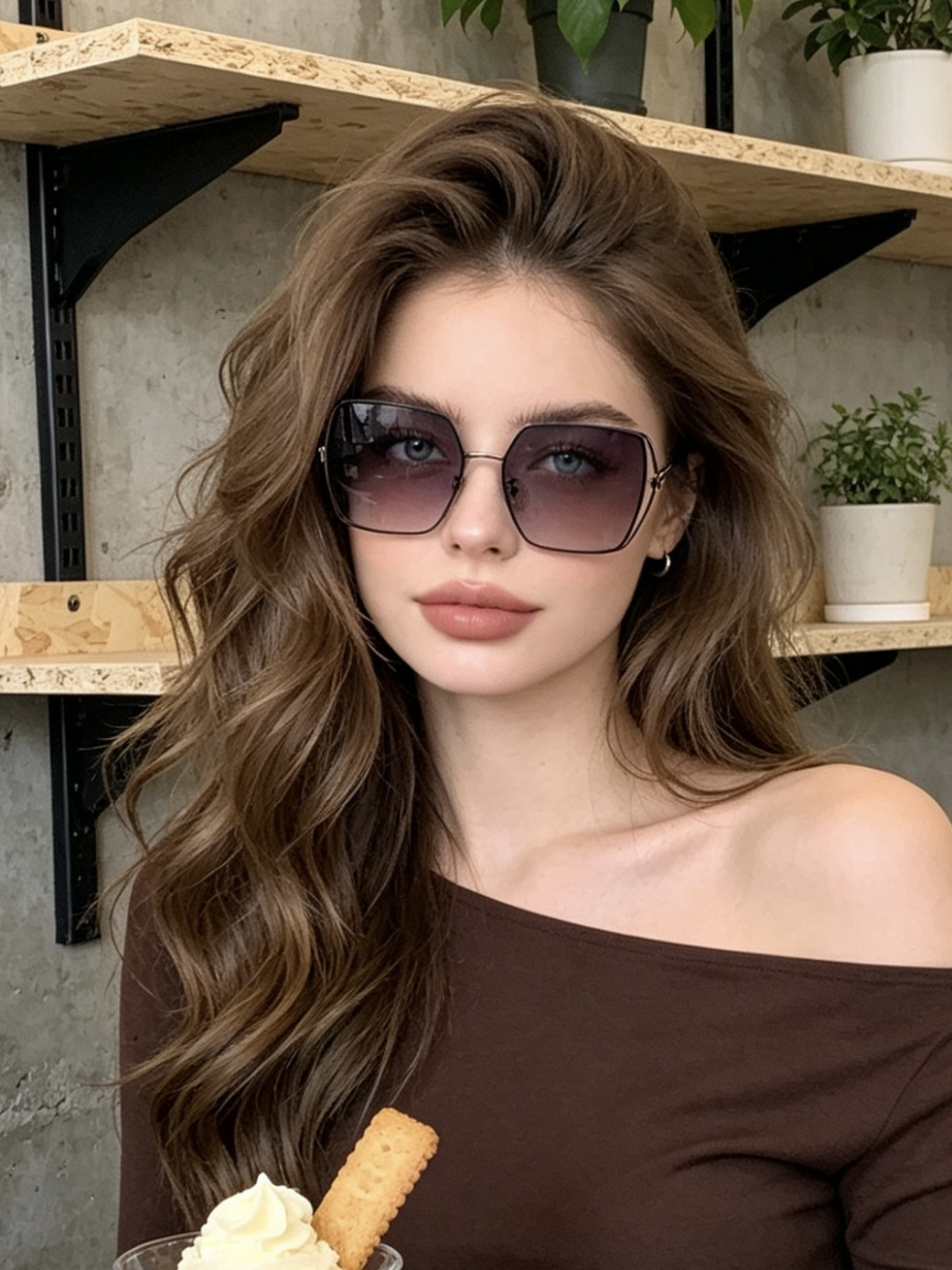 🔺 【GUCCI】开春新款 潮流爆款 时尚方框偏光太阳镜 高品质 佩戴舒适 网红潮款墨镜 女士高清偏光太