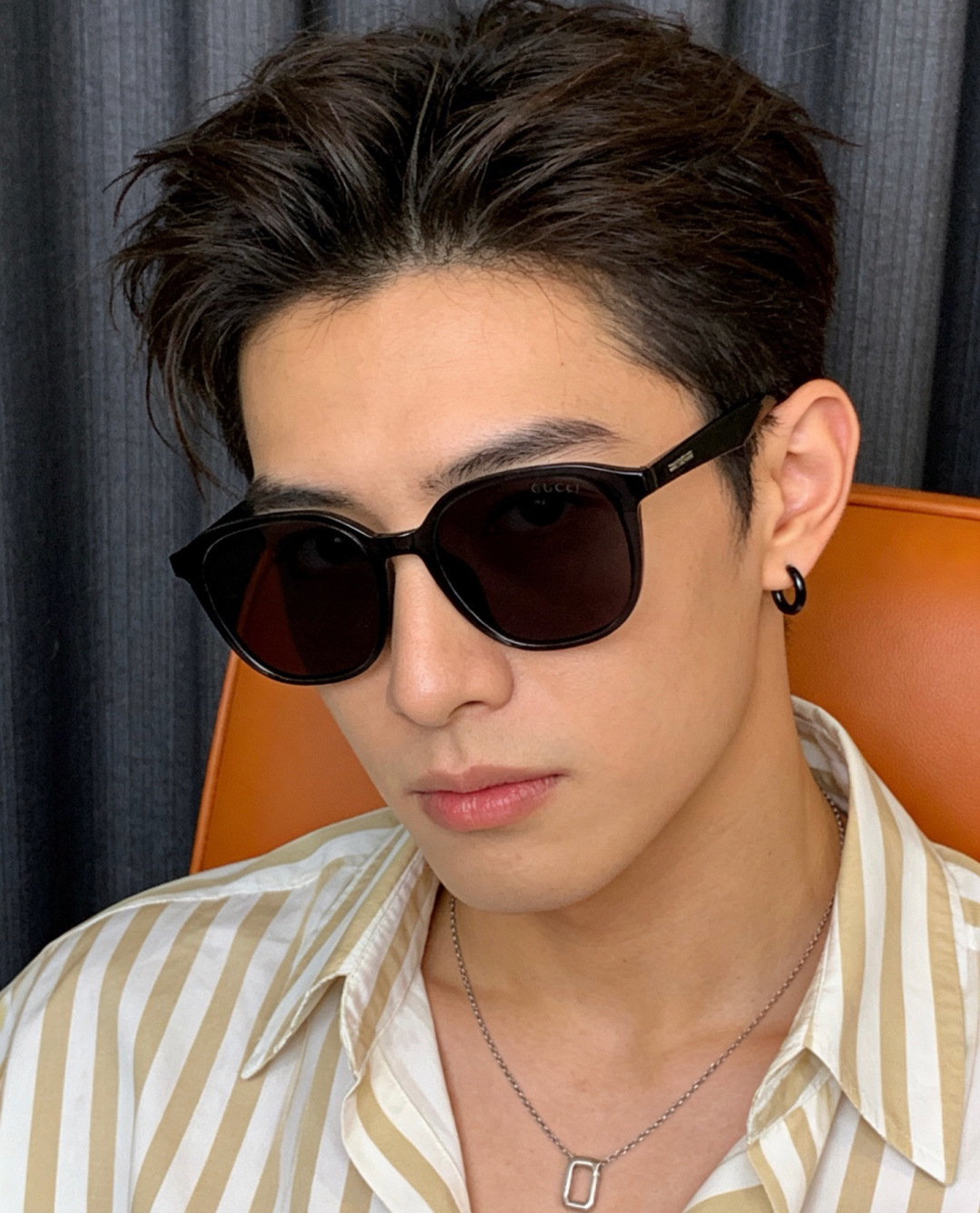 🔺 【GUCCI】开春新款 潮流爆款 时尚方框偏光太阳镜 高品质 佩戴舒适 网红潮款墨镜 女士高清尼龙偏