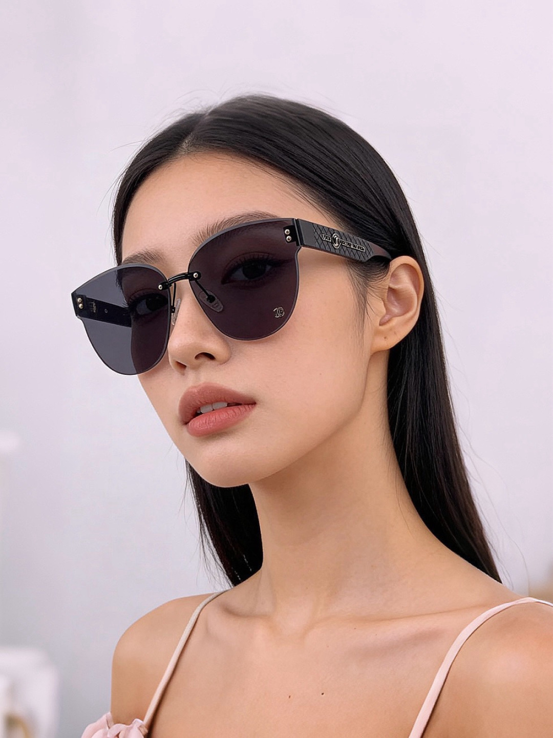 【CHANEL】香奈儿 新款潮流爆款 时尚圆框太阳镜 佩戴舒适 网红潮款墨镜  女士高清加厚偏光太阳镜🕶