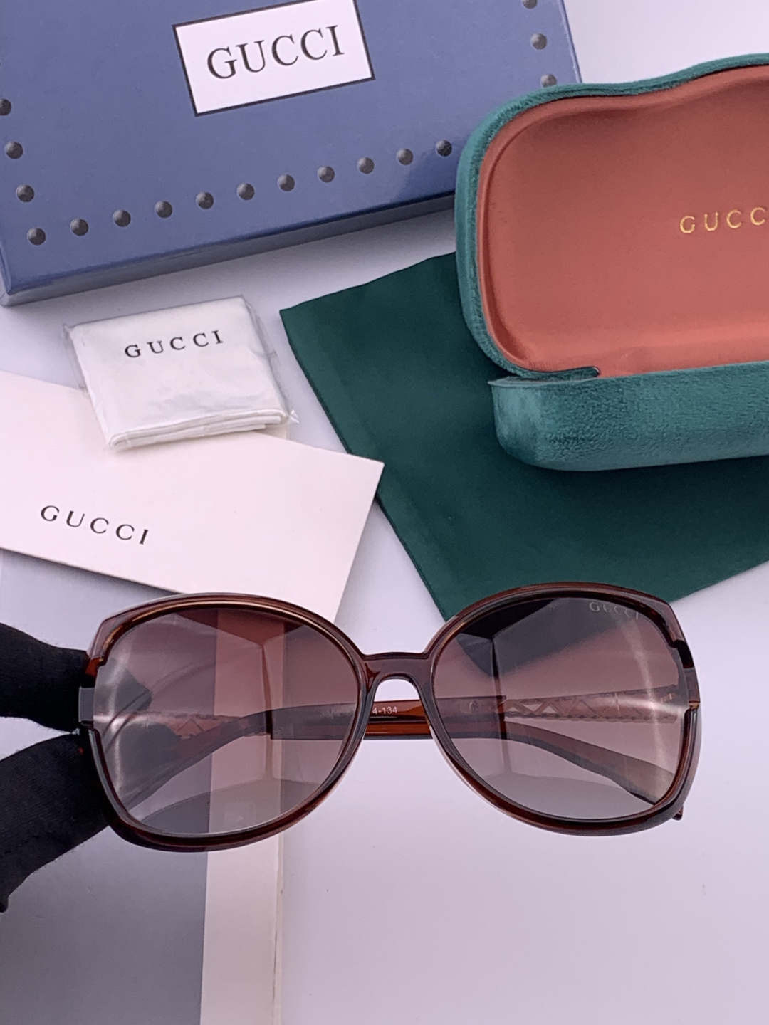 🔺 【GUCCI-偏光太阳镜】开春新款 潮流爆款 时尚圆框偏光太阳镜 高品质 佩戴舒适 网红潮款墨镜 女