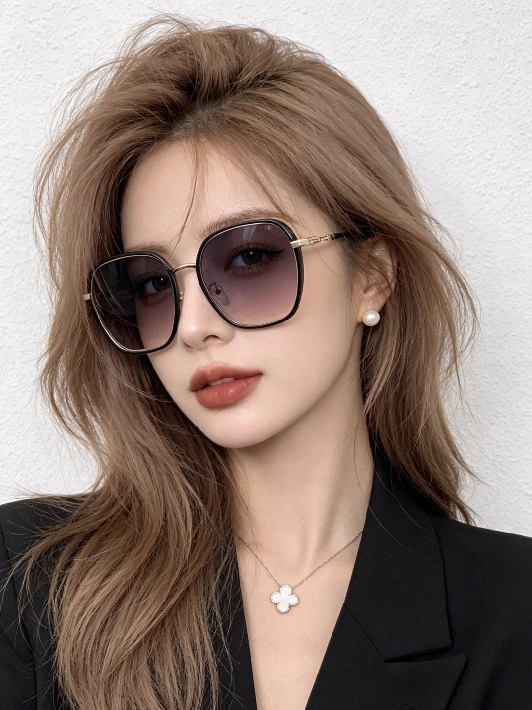 🔺 【GUCCI-偏光太阳镜】开春新款 潮流爆款 时尚方框偏光太阳镜 高品质 佩戴舒适 网红潮款墨镜 女