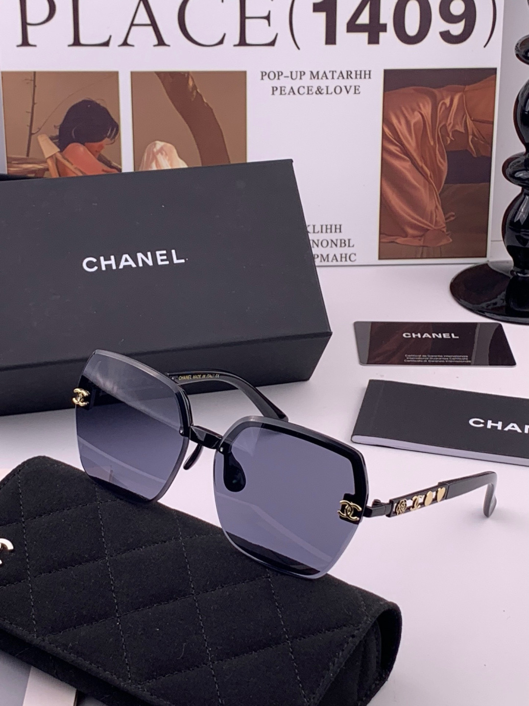 新品CHANEL 香奈儿太阳镜以独特魅力和前卫风格诠释春夏最新眼镜，质感超好佩带舒适 型号：CH6700