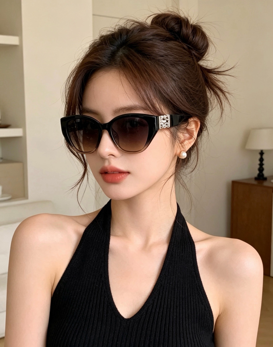 🔺CHANEL🔻官方早春新款，众多明星同款[色]香奈儿‼️‼️新款偏光墨镜 ，🌈🌈宝丽来超清偏光太阳镜🔝