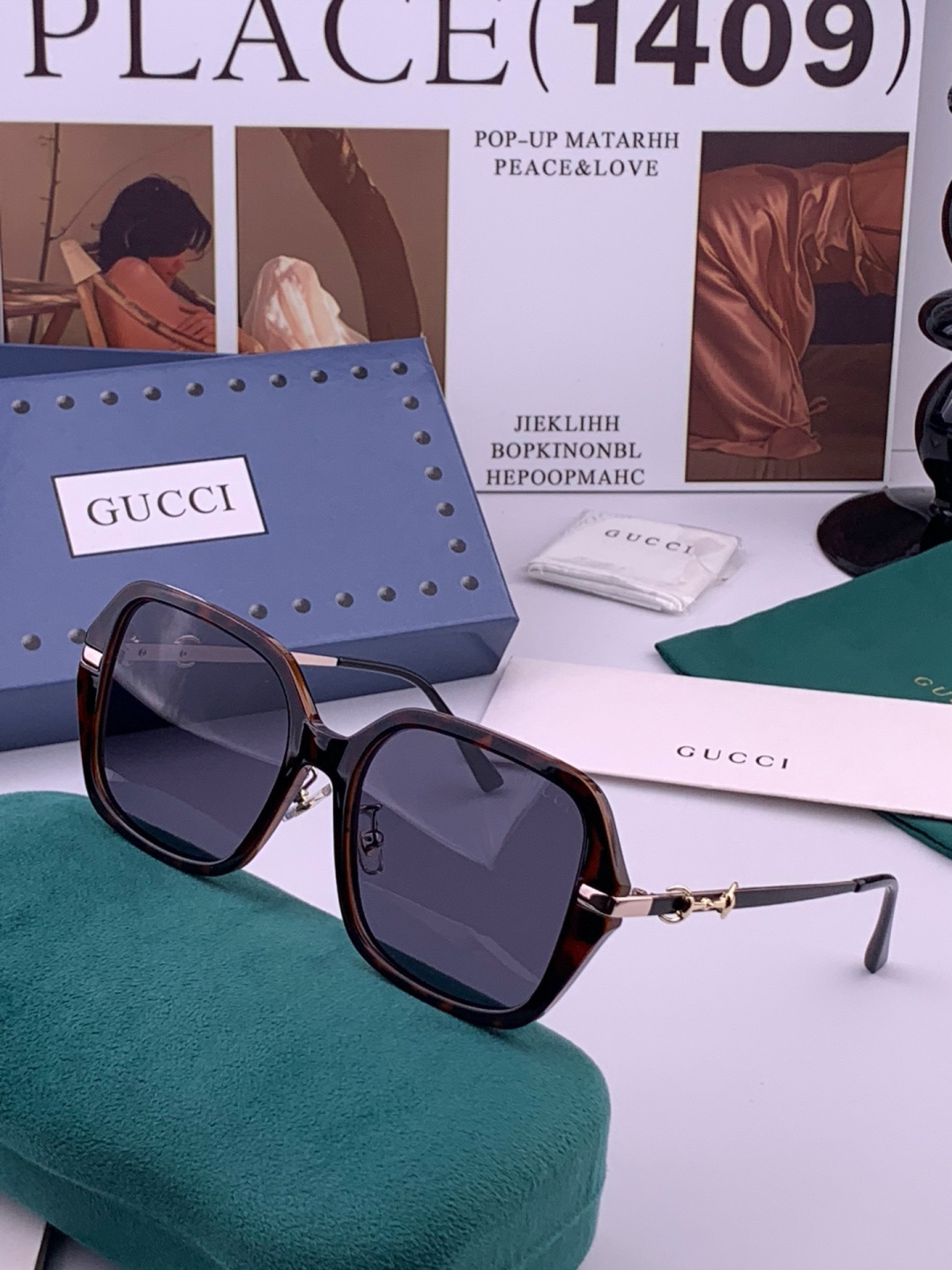 🔺GUCCI🔻古驰 GG圆框太阳镜 完美品质 🎓独特设计  适合各种脸型 亮相时装周 超时尚百搭 实物精