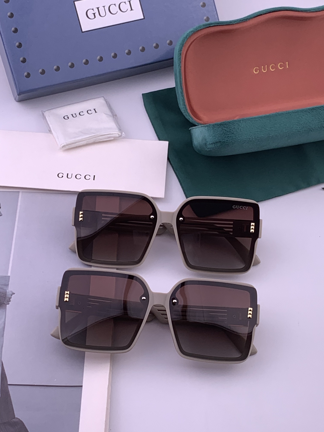 新款！新款出货！女士高清加厚偏光太阳镜🕶️ 🎉💍新款GUCCI偏光太阳镜[得意]开车驾驶镜时尚墨镜💐💐🌸