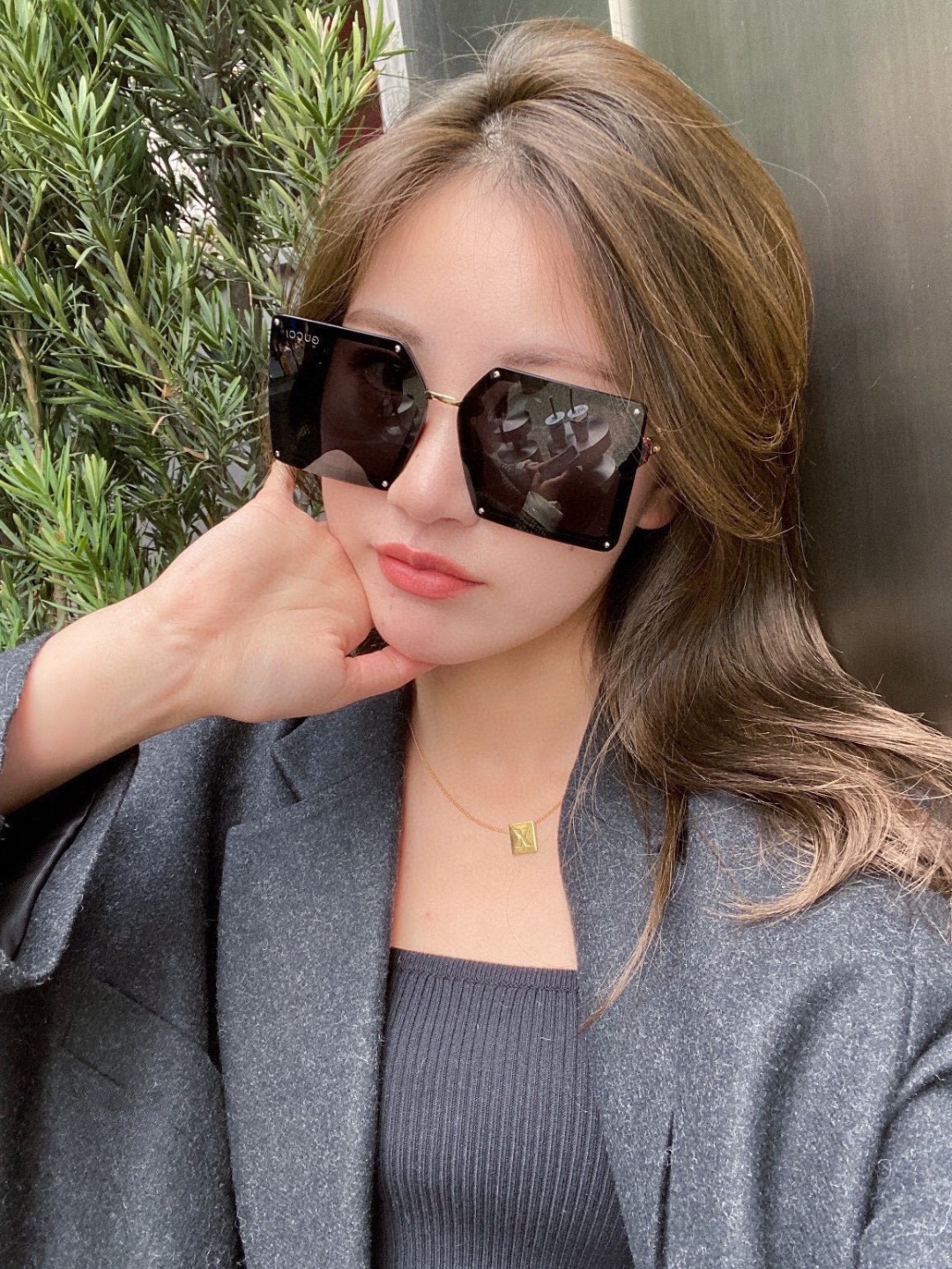 NO:896880,[TR Polarized Series] Gucci’s classic square frame design, regardless of face shape, looks very elegant whether paired with a coat or a dress. Polarized lenses prevent ultraviolet rays. Model 15630 glasses, sunglasses, sunglasses, glasses, gucci, skirts19860909【TR偏光系列】Gucci经典的方框设计,不挑脸型,无论搭配大衣还是连衣裙都非常显气质偏光镜片预防紫外线 型号15630眼镜墨镜太阳镜,眼镜,gucci,skirts,glasses